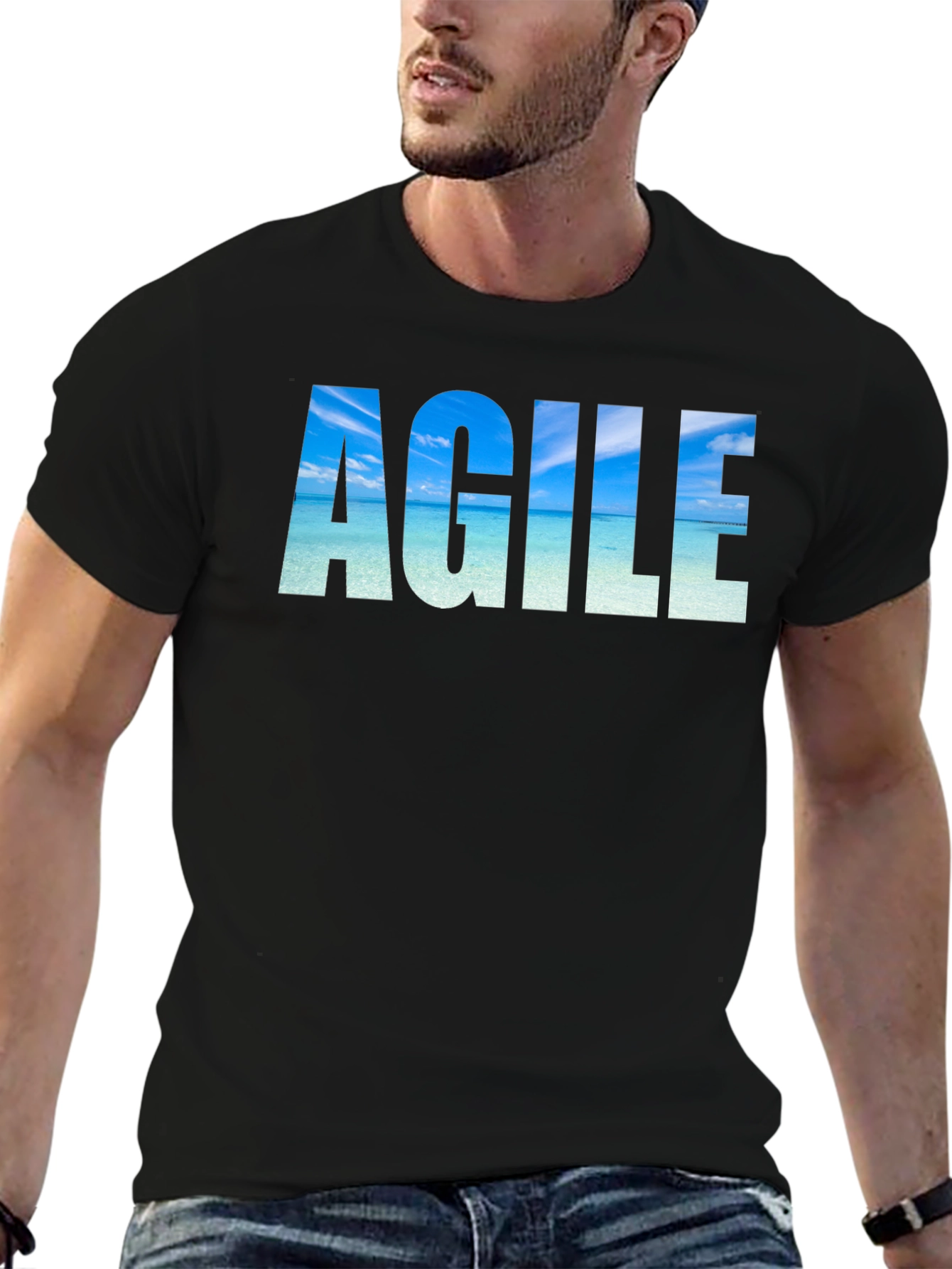 Agile Beach T-Shirt - Soft Cotton Blend