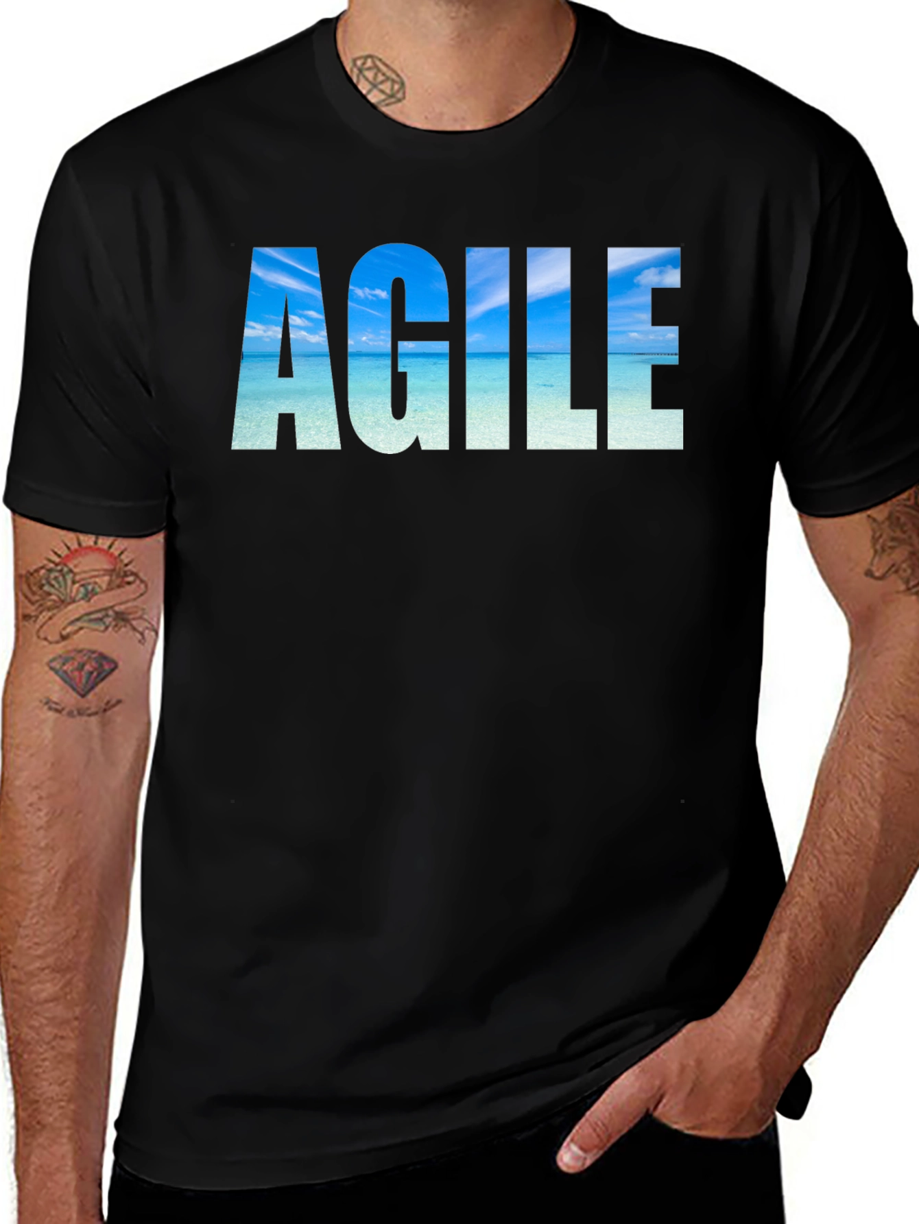 Agile Beach T-Shirt - Soft Cotton Blend