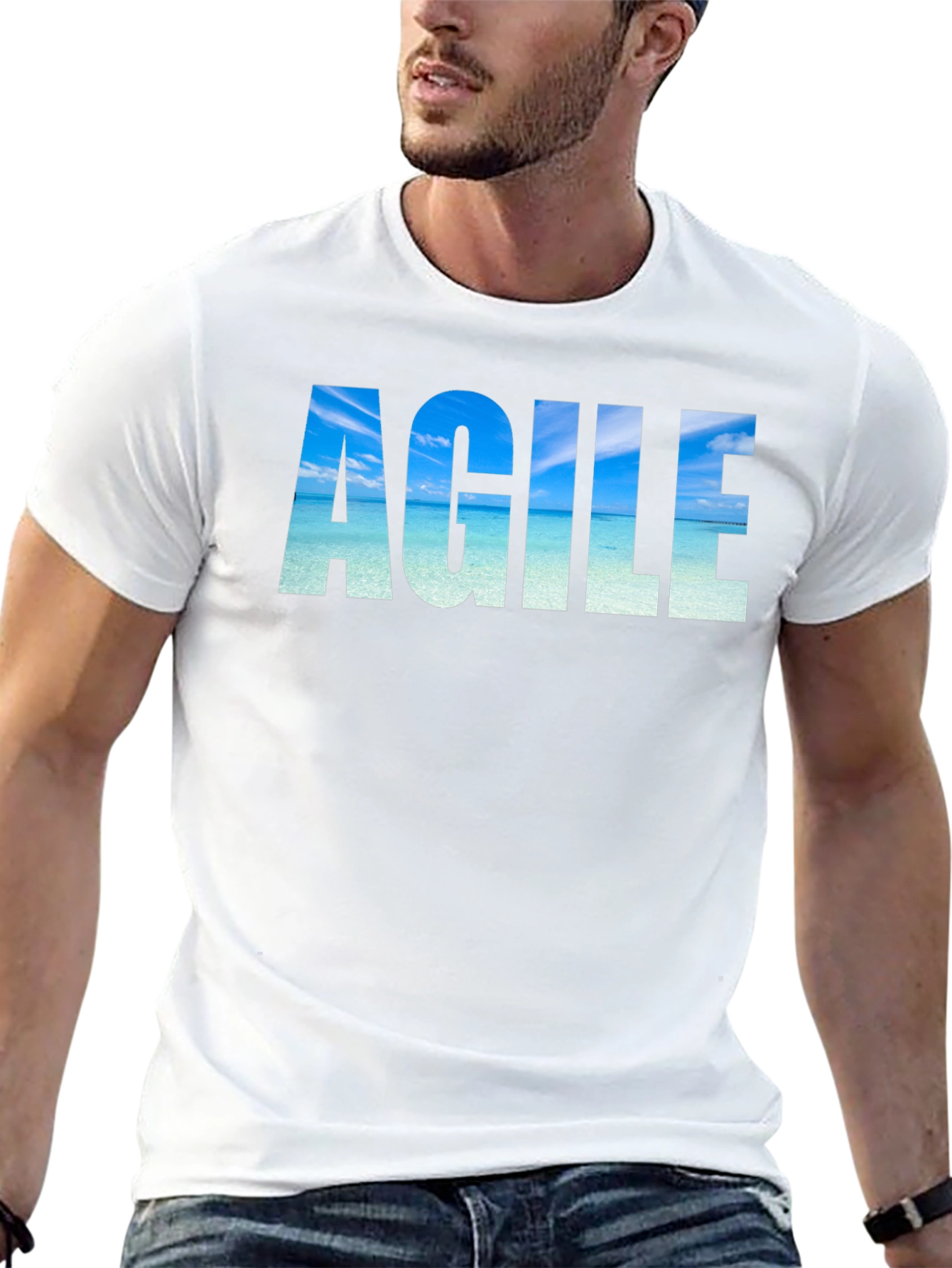 Agile Beach T-Shirt - Soft Cotton Blend