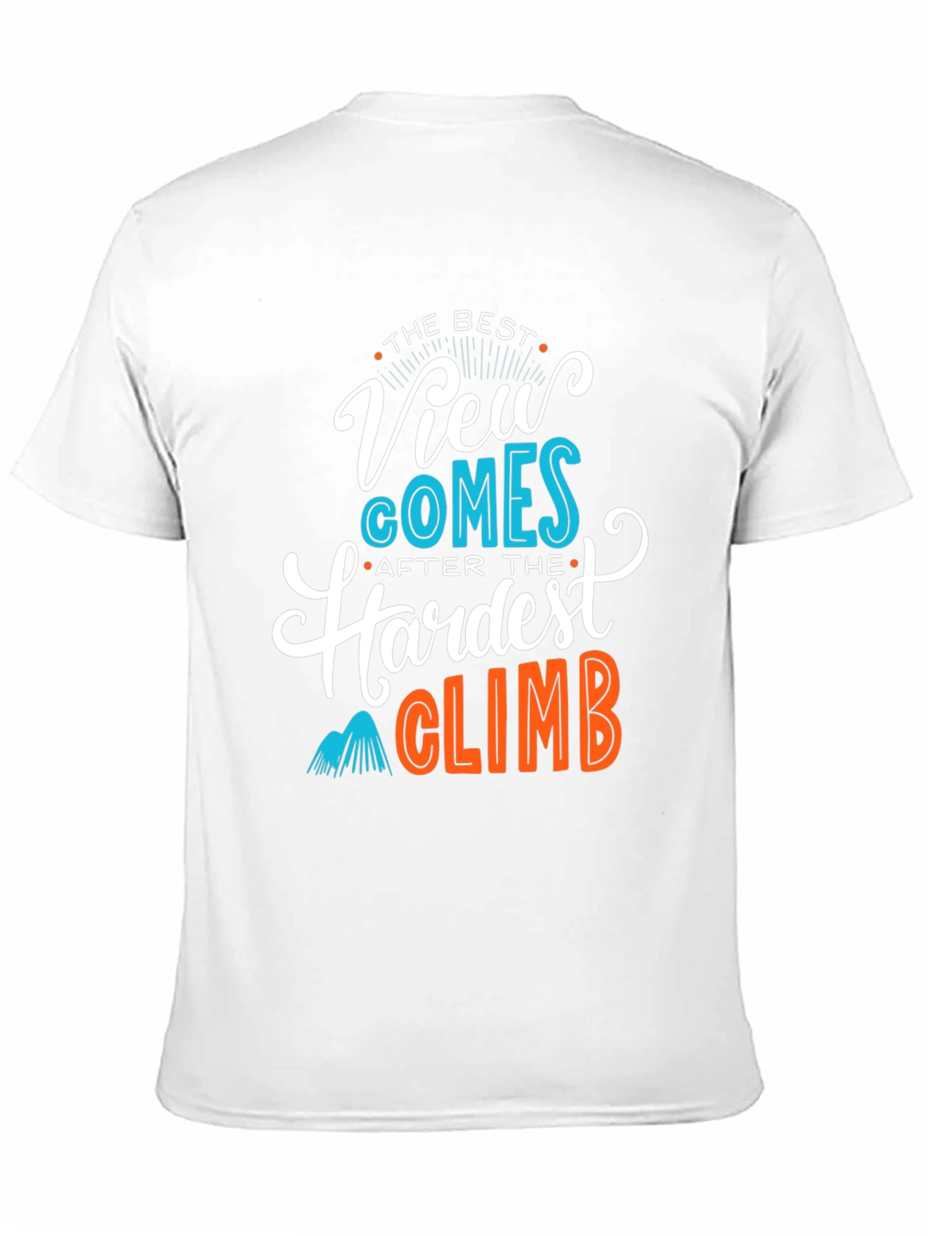 Motivational Climb Graphic Tee - Black