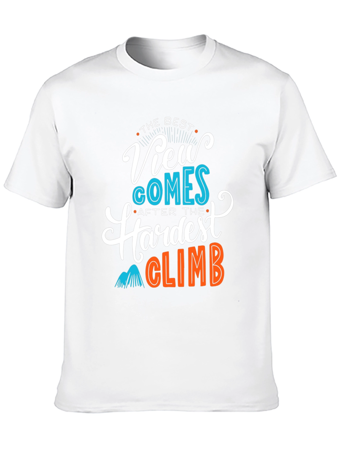 Motivational Climb Graphic Tee - Black