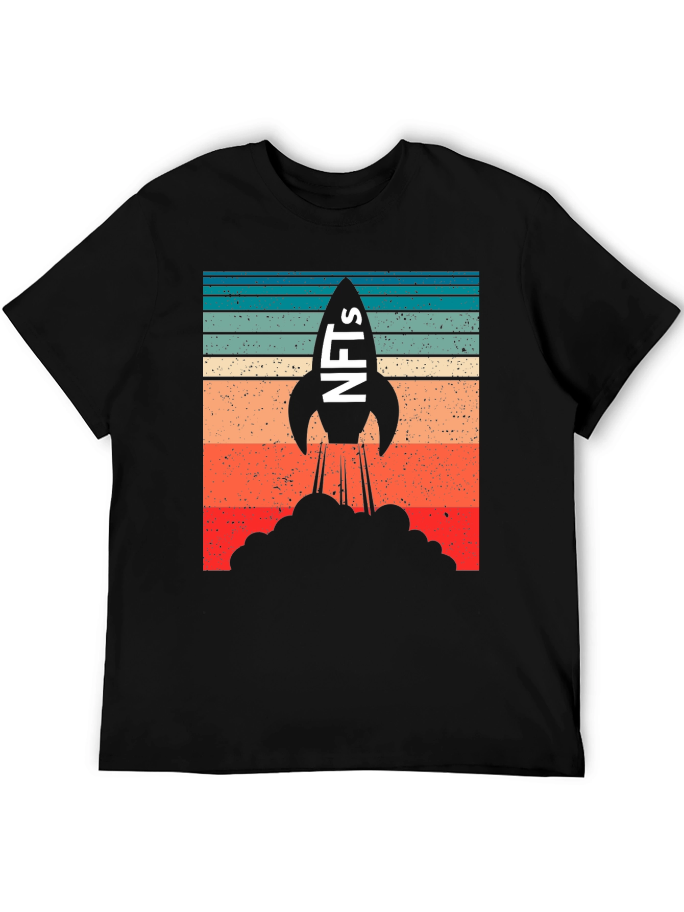 NFTs Rocket Launch Graphic T-Shirt