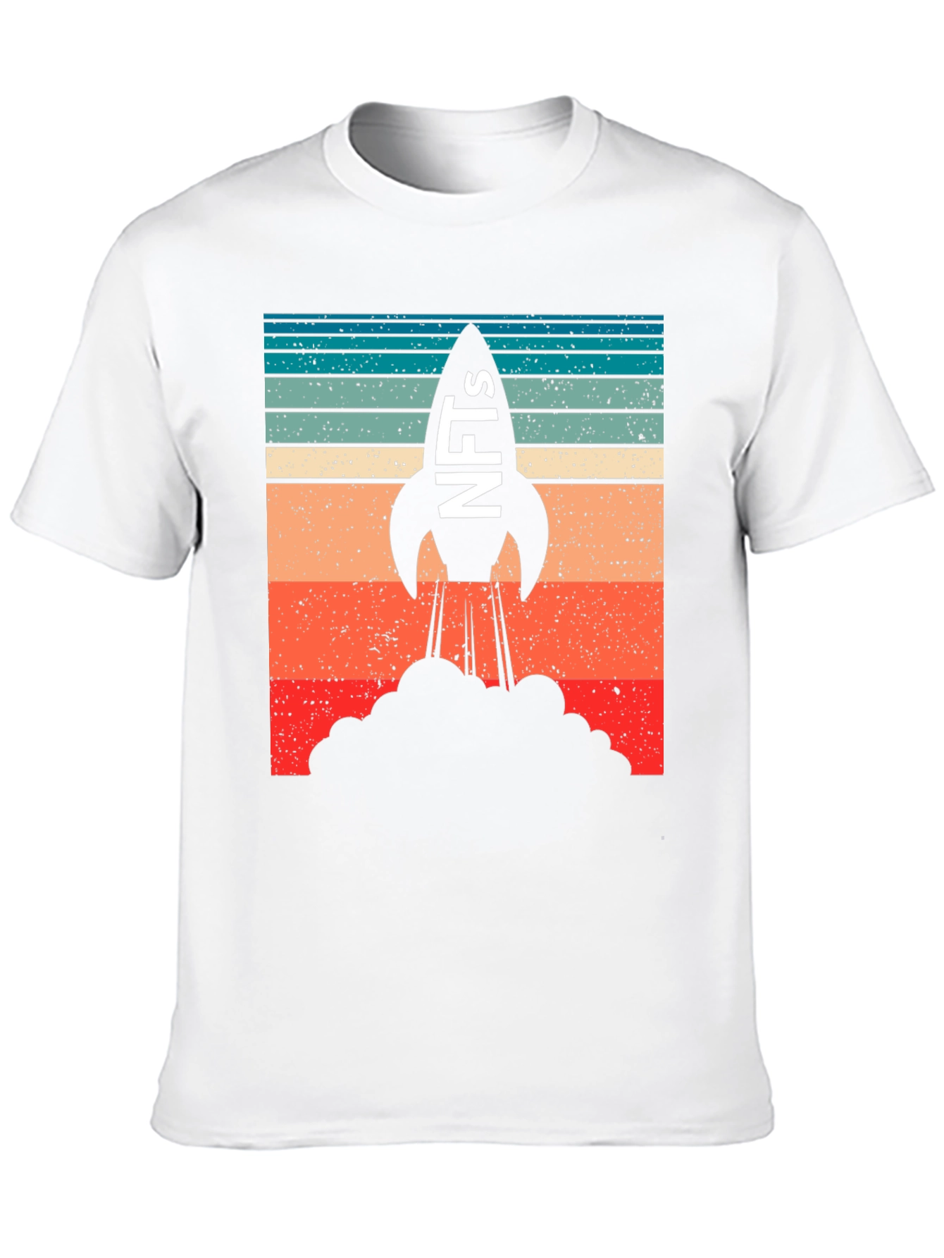 NFTs Rocket Launch Graphic T-Shirt
