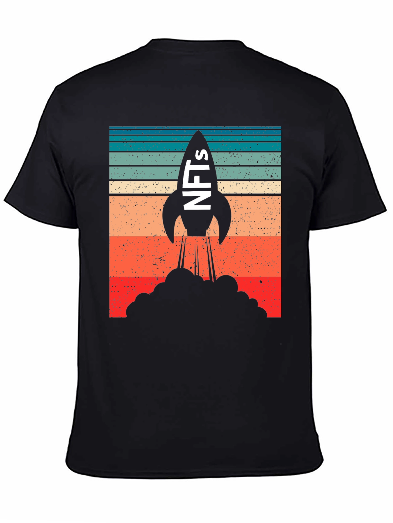 NFTs Rocket Launch Graphic T-Shirt