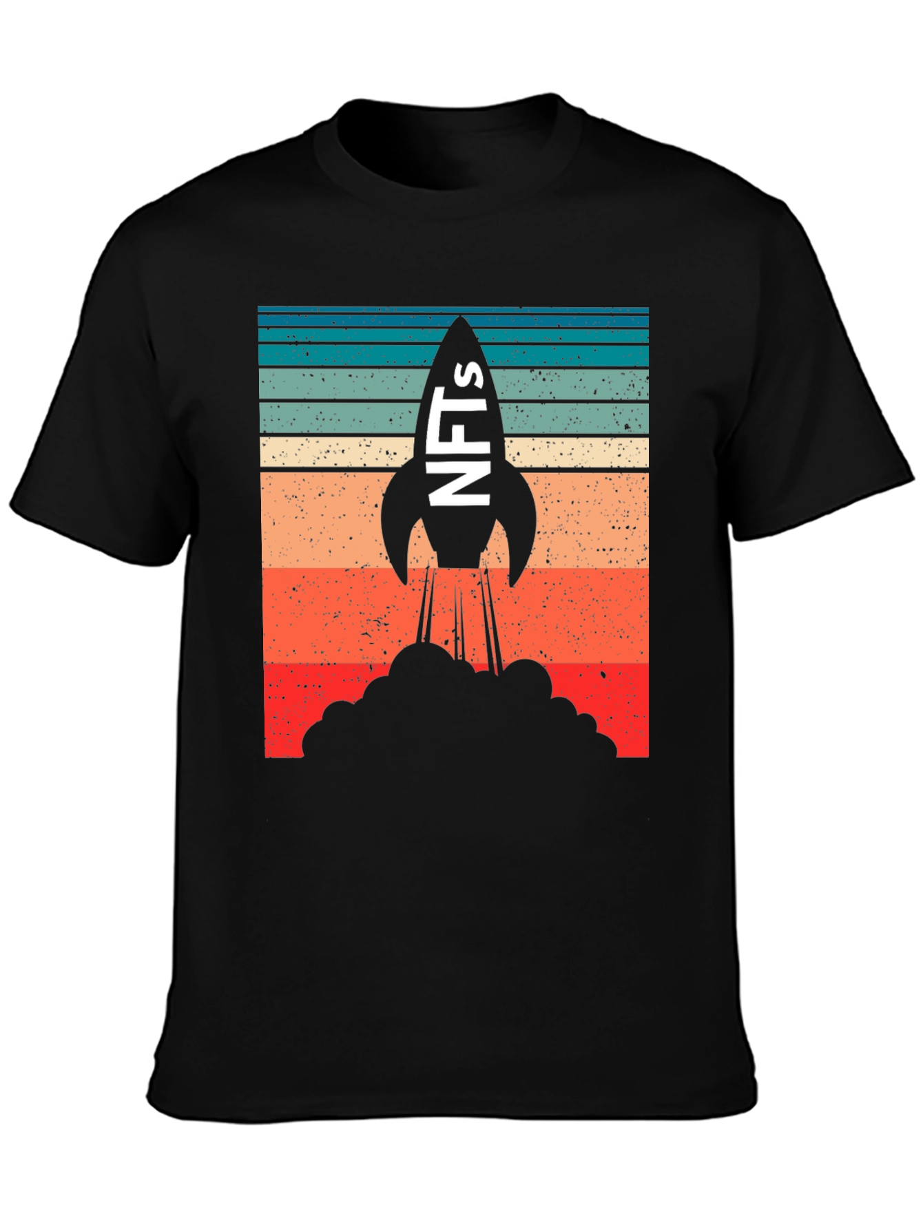 NFTs Rocket Launch Graphic T-Shirt