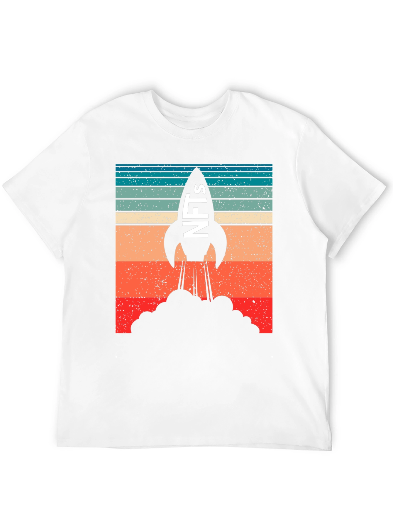 NFTs Rocket Launch Graphic T-Shirt