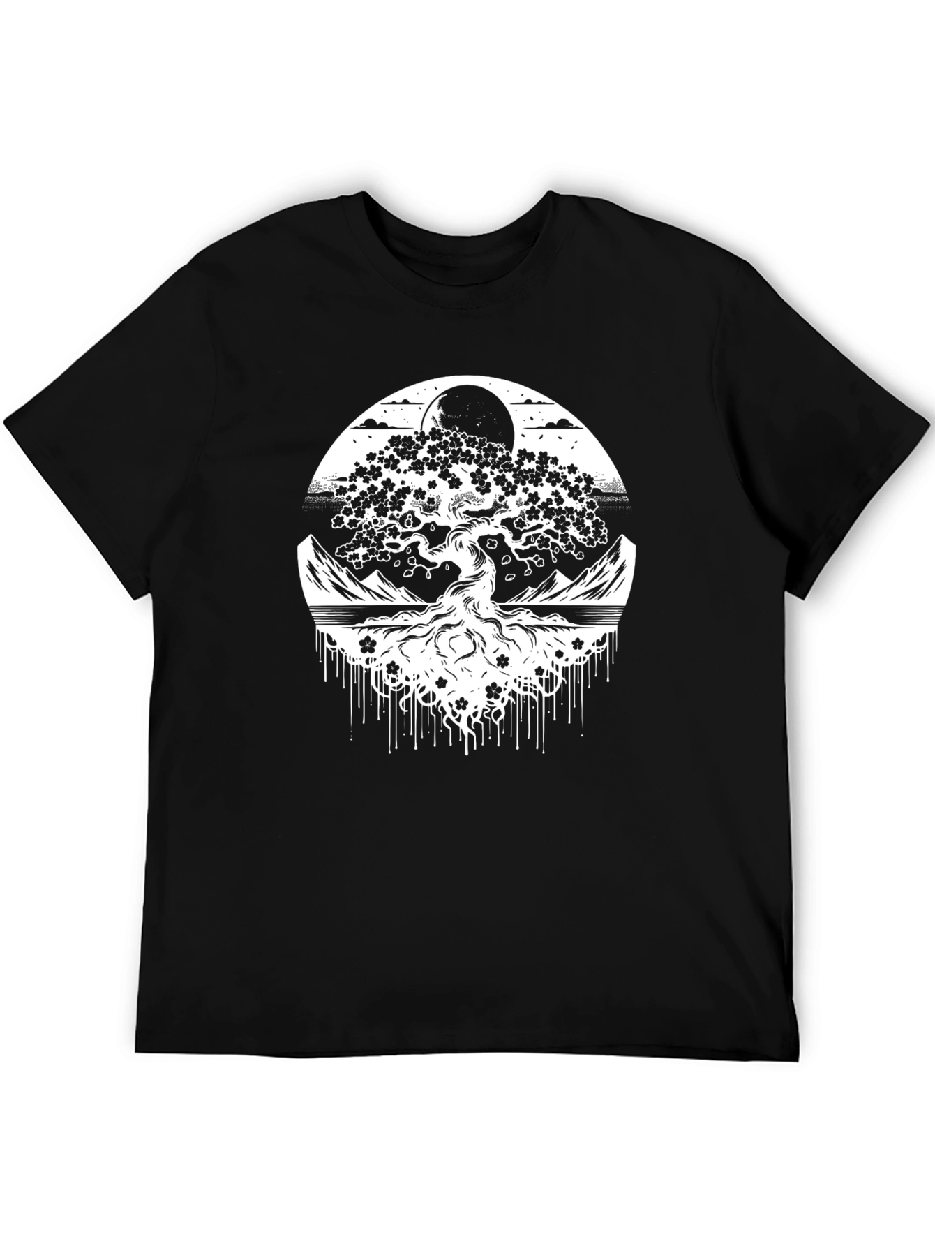 Bonsai Tree Black T-Shirt