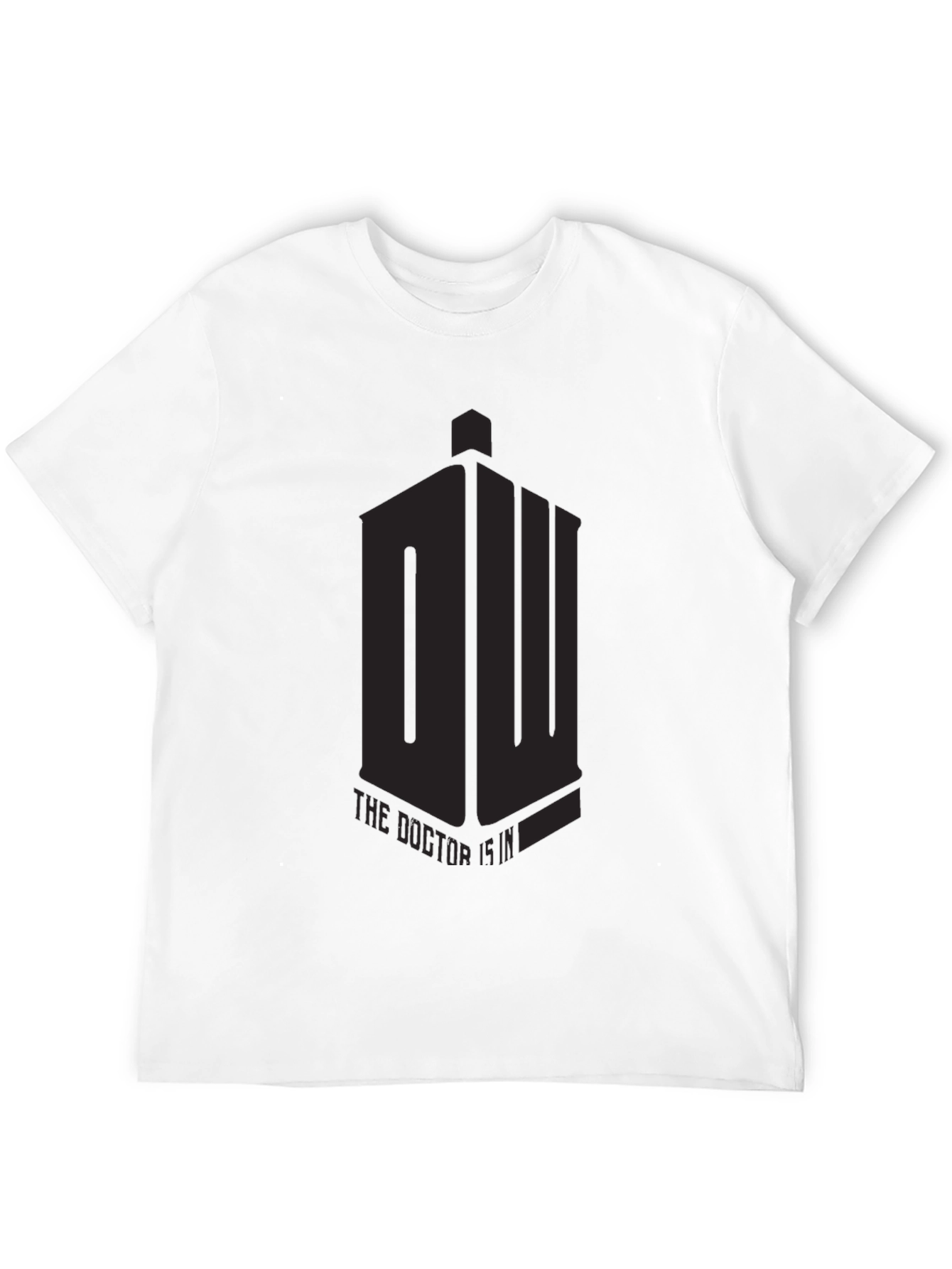 Mens Black Doctor Who T-Shirt