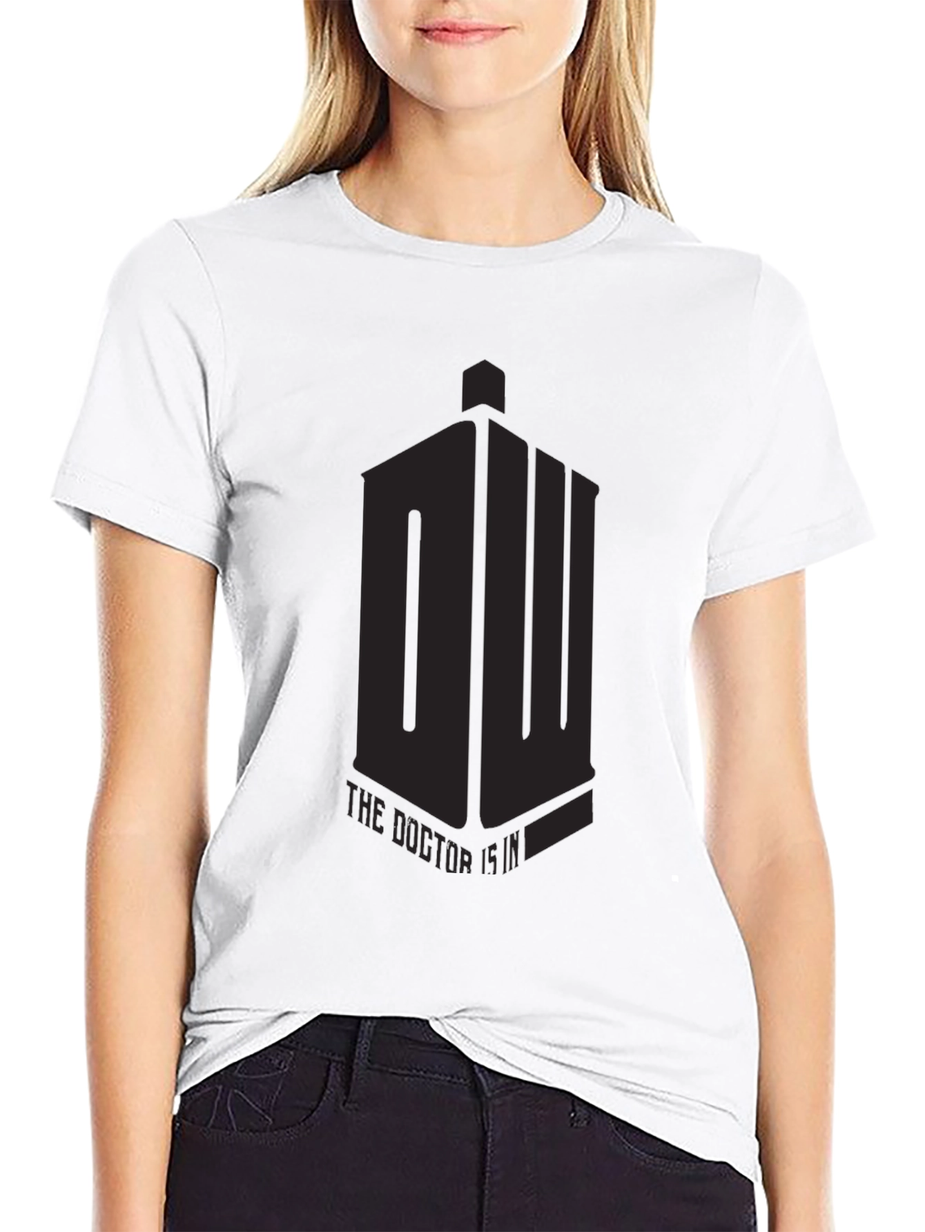 Mens Black Doctor Who T-Shirt