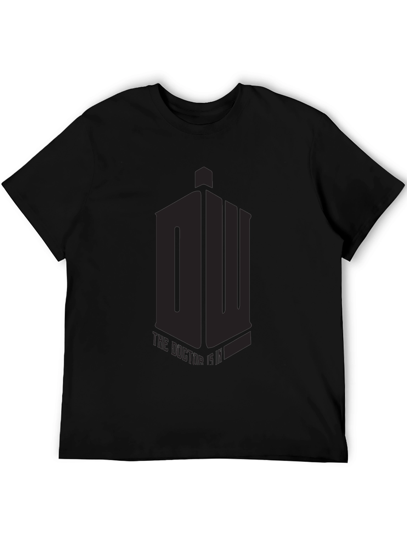 Mens Black Doctor Who T-Shirt