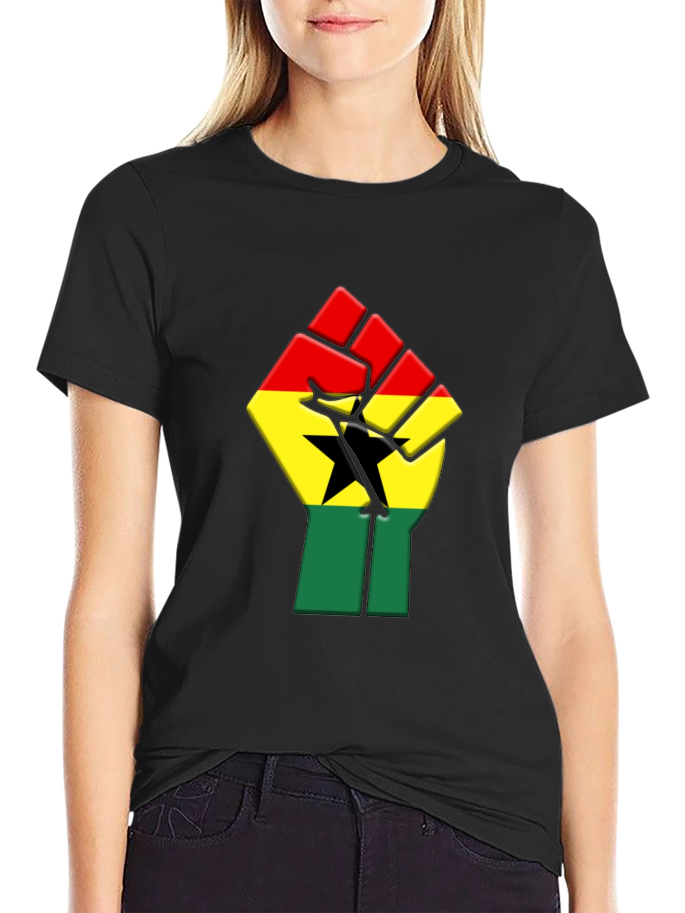 Ghana Flag Fist T-Shirt
