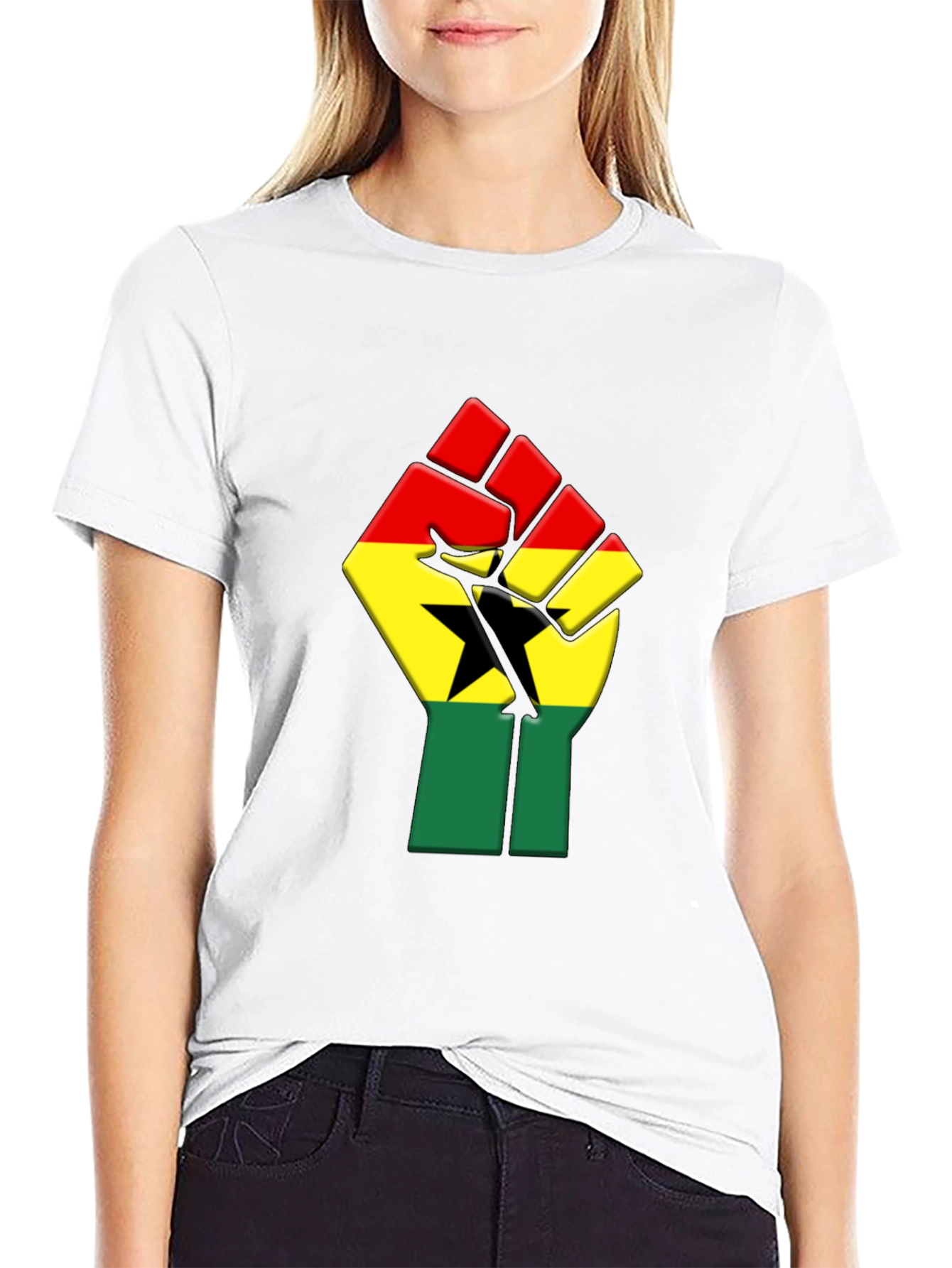 Ghana Flag Fist T-Shirt