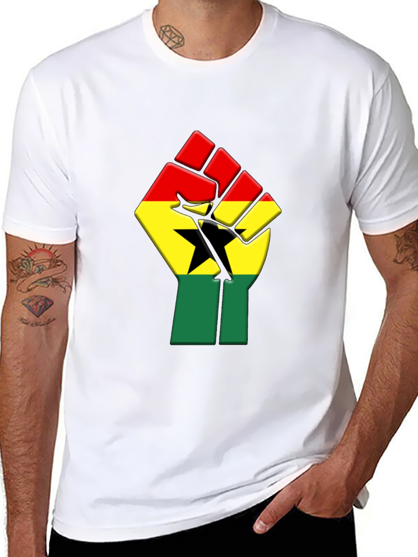 Ghana Flag Fist T-Shirt