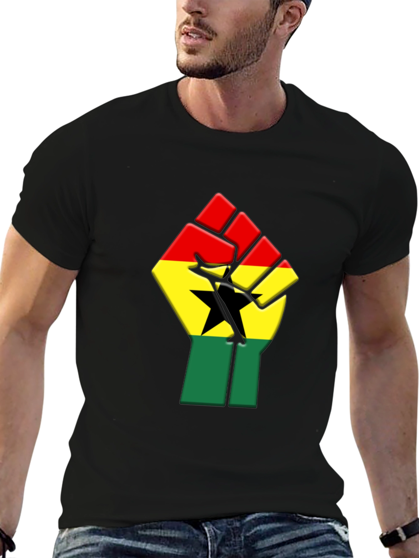 Ghana Flag Fist T-Shirt