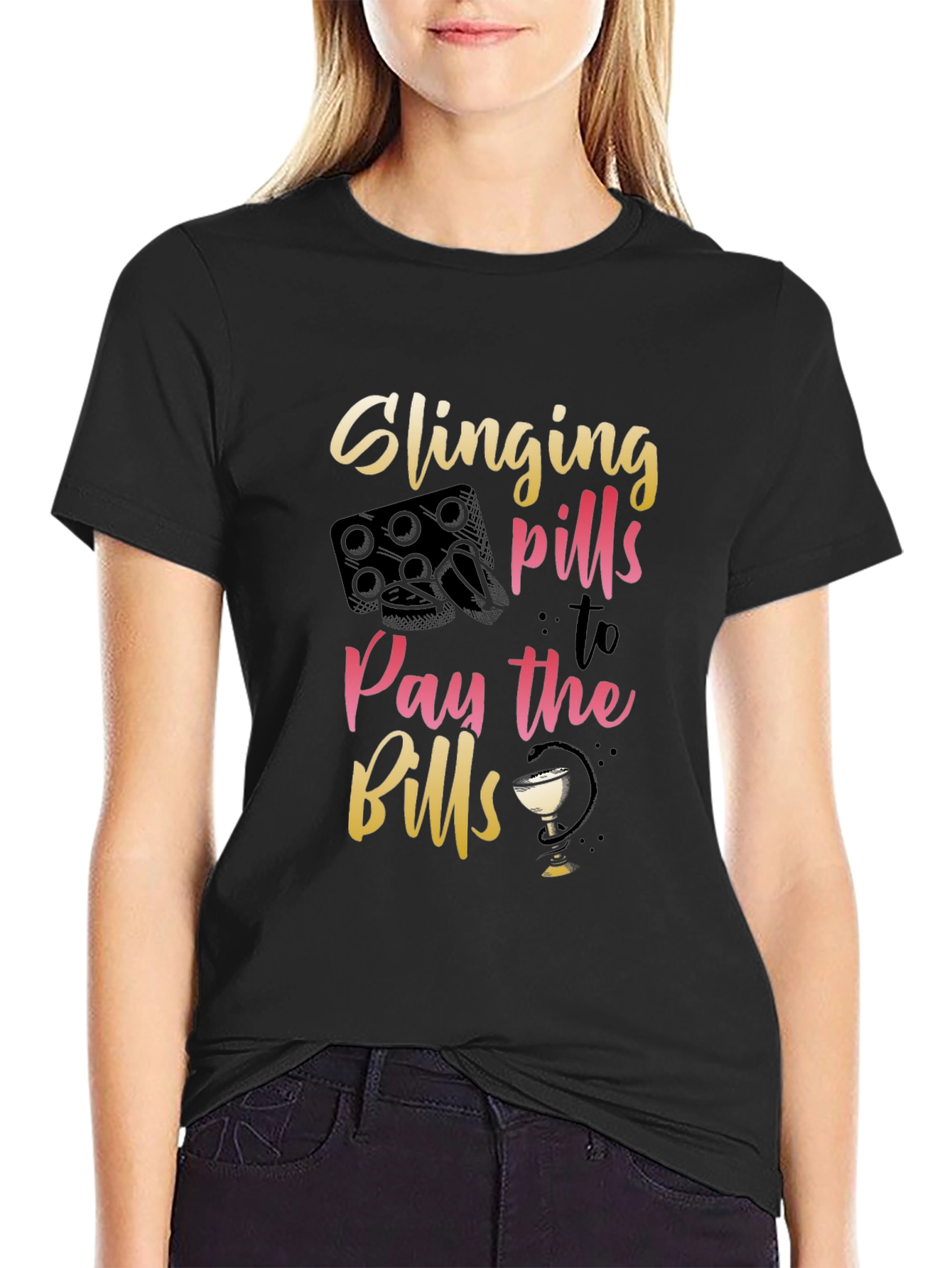 Slinging Pills T-Shirt - Funny Pharmacy Tee