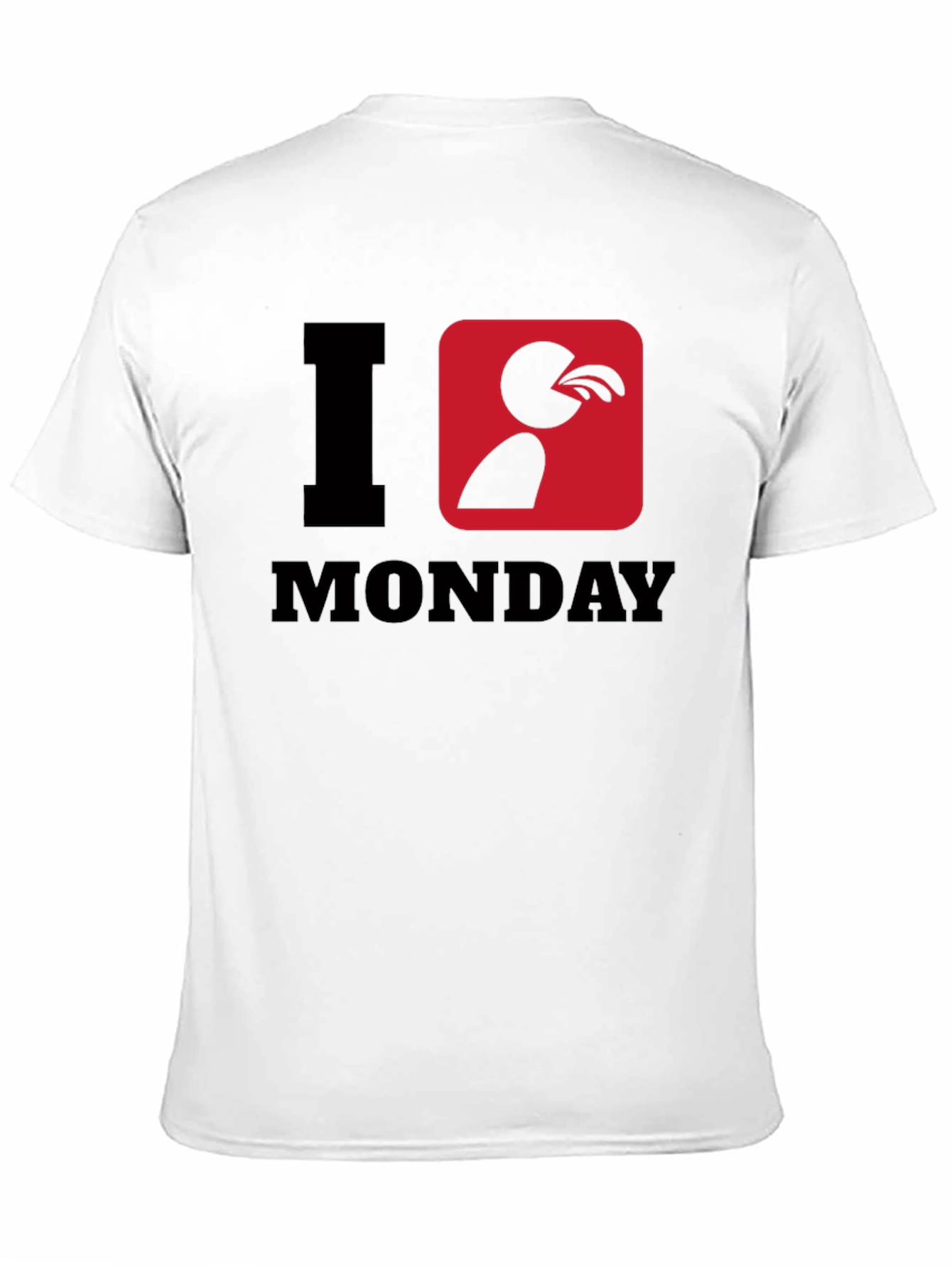 I Puke Monday T-Shirt - Black Graphic Tee