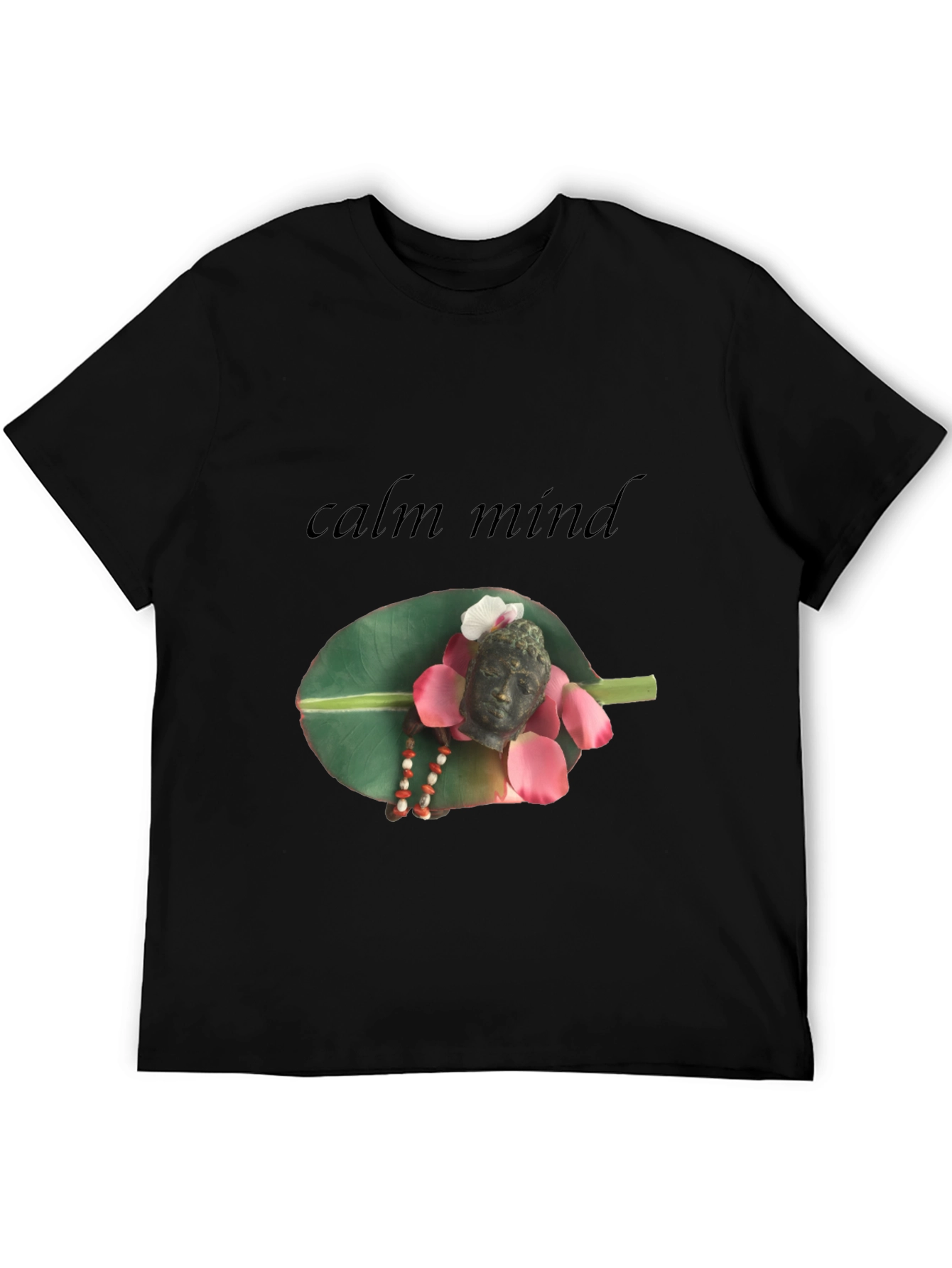 Calm Mind Buddha Graphic T-Shirt - Spiritual Zen Style
