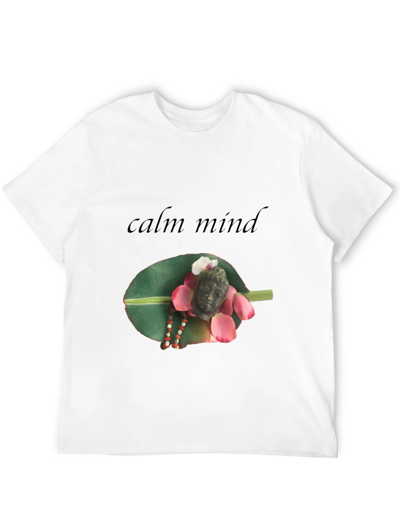 Calm Mind Buddha Graphic T-Shirt - Spiritual Zen Style