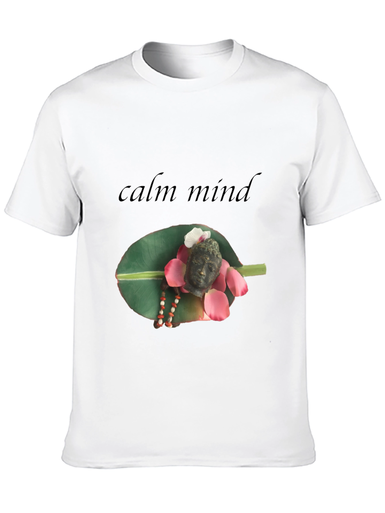 Calm Mind Buddha Graphic T-Shirt - Spiritual Zen Style