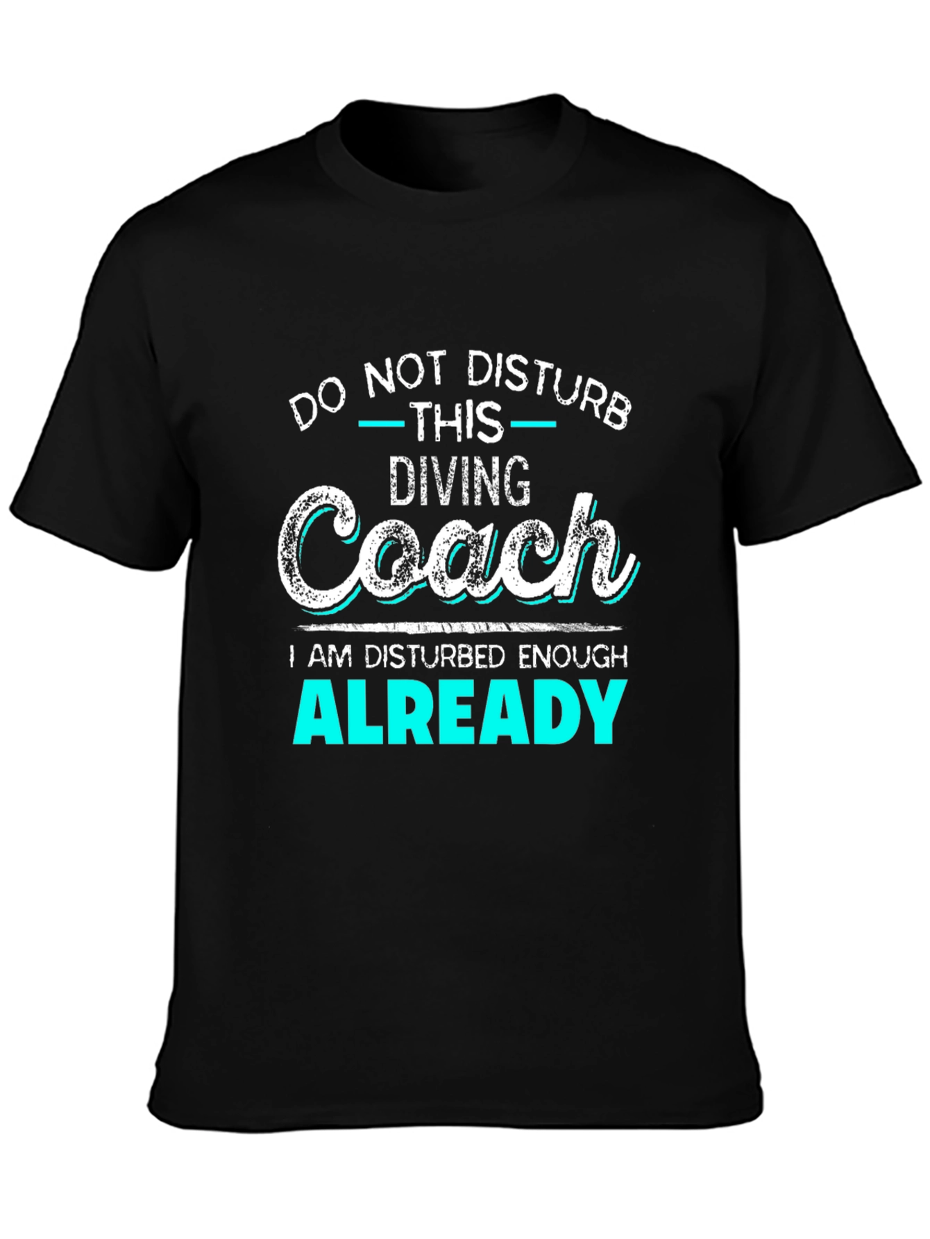 Diving Coach Disturbed Enough Graphic T-Shirt