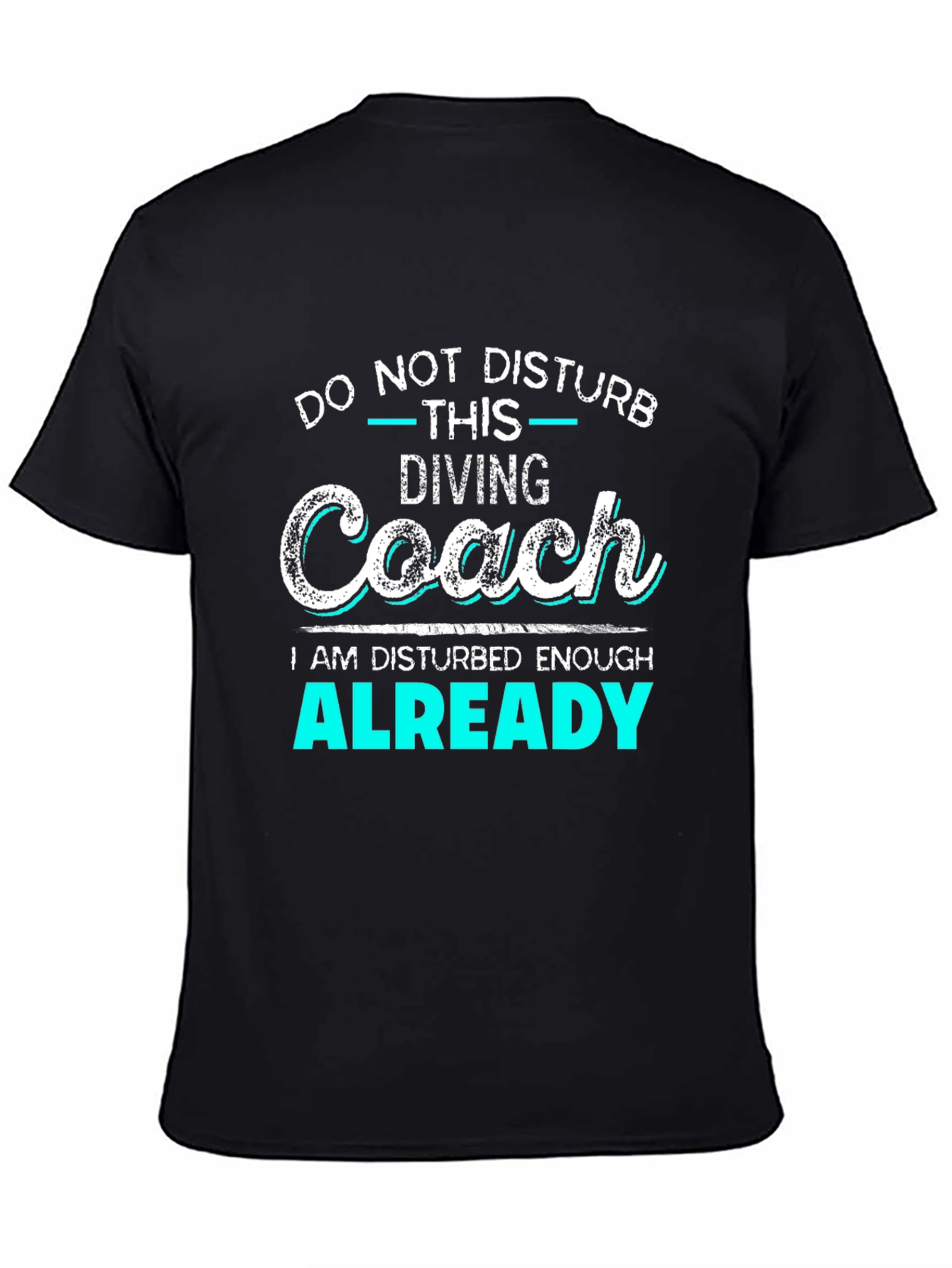 Diving Coach Disturbed Enough Graphic T-Shirt