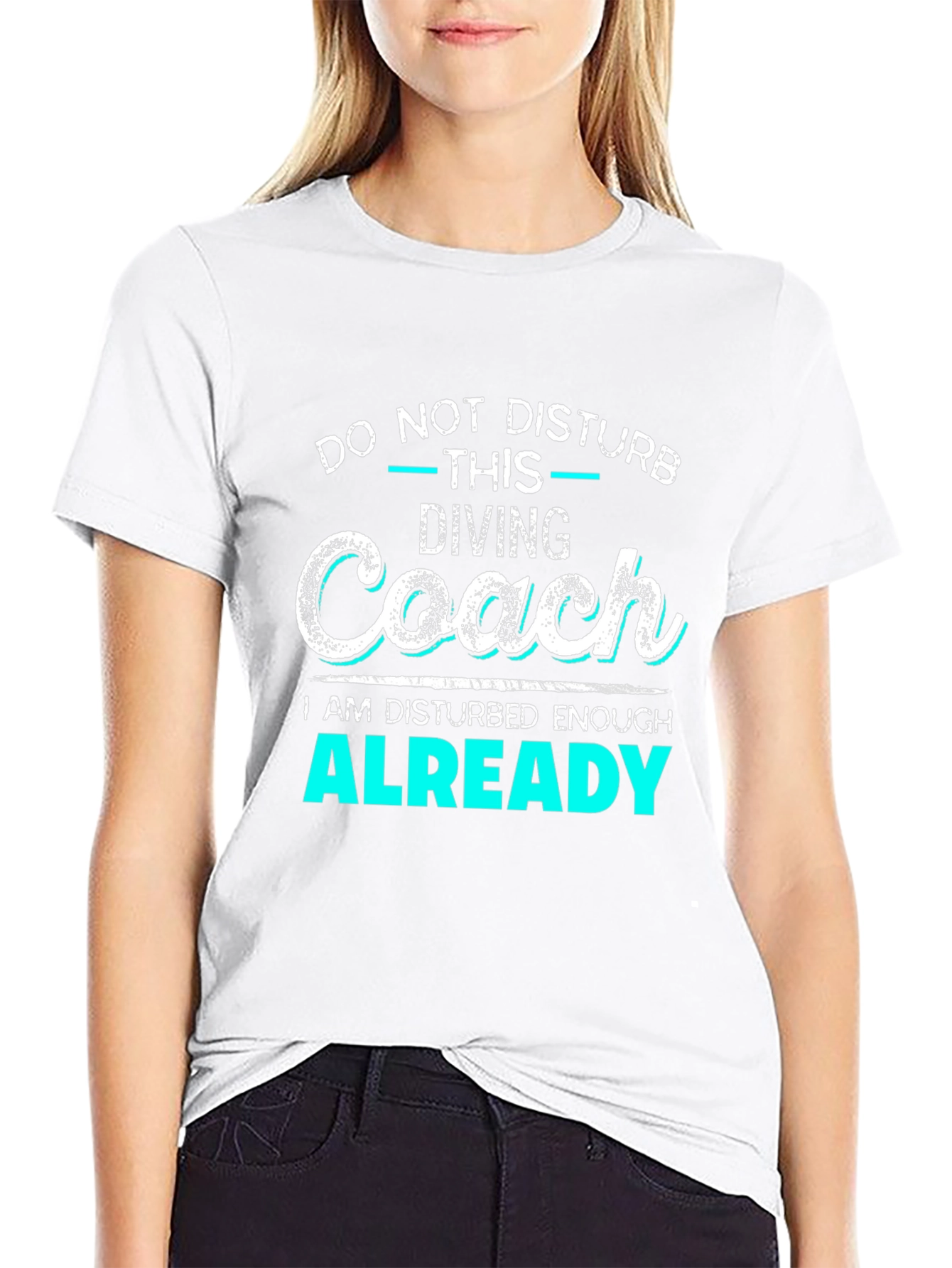 Diving Coach Disturbed Enough Graphic T-Shirt
