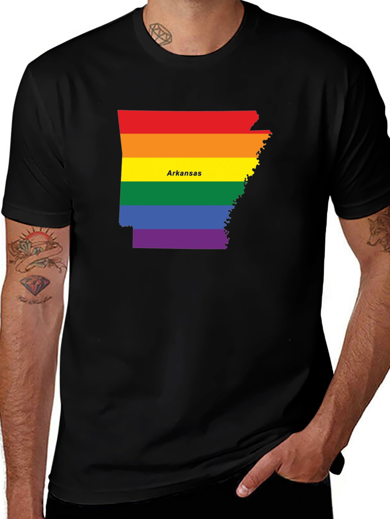 Arkansas Pride T-Shirt - Rainbow State Tee