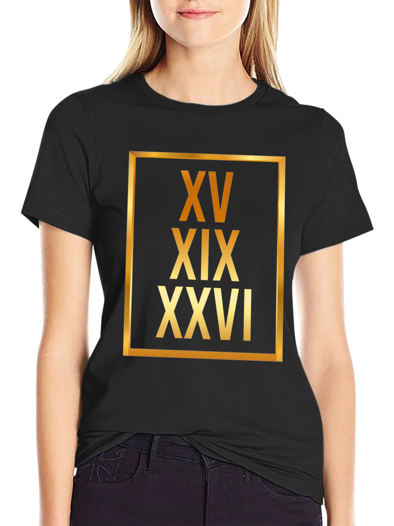 Roman Numeral Graphic T-Shirt