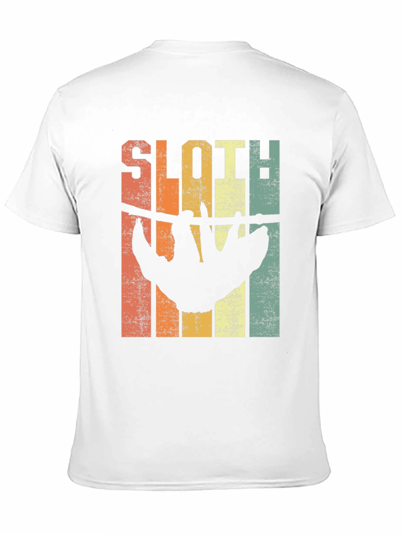 Retro Sloth Graphic Tee - Black