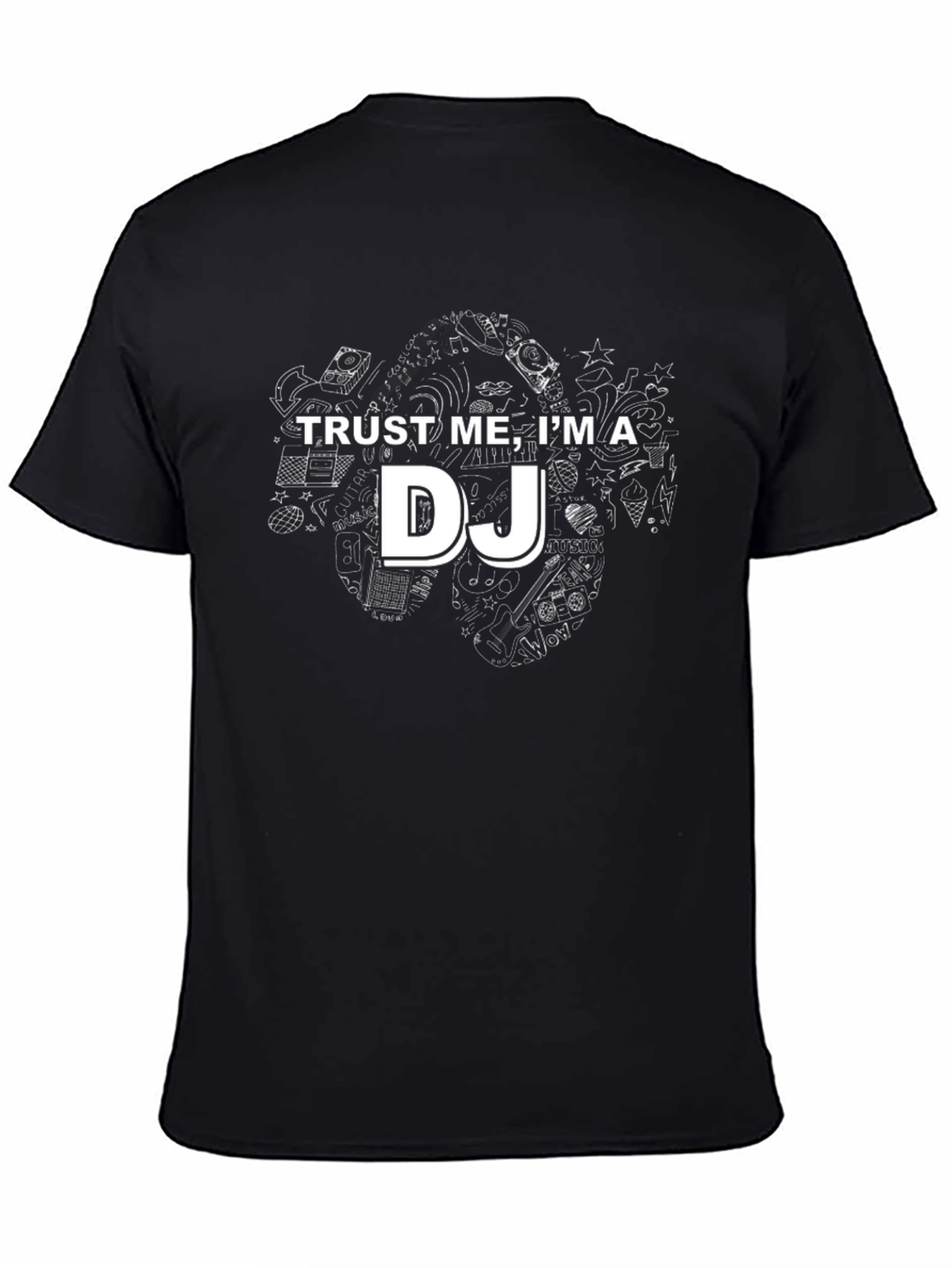 Trust Me Im a DJ Black Graphic Tee