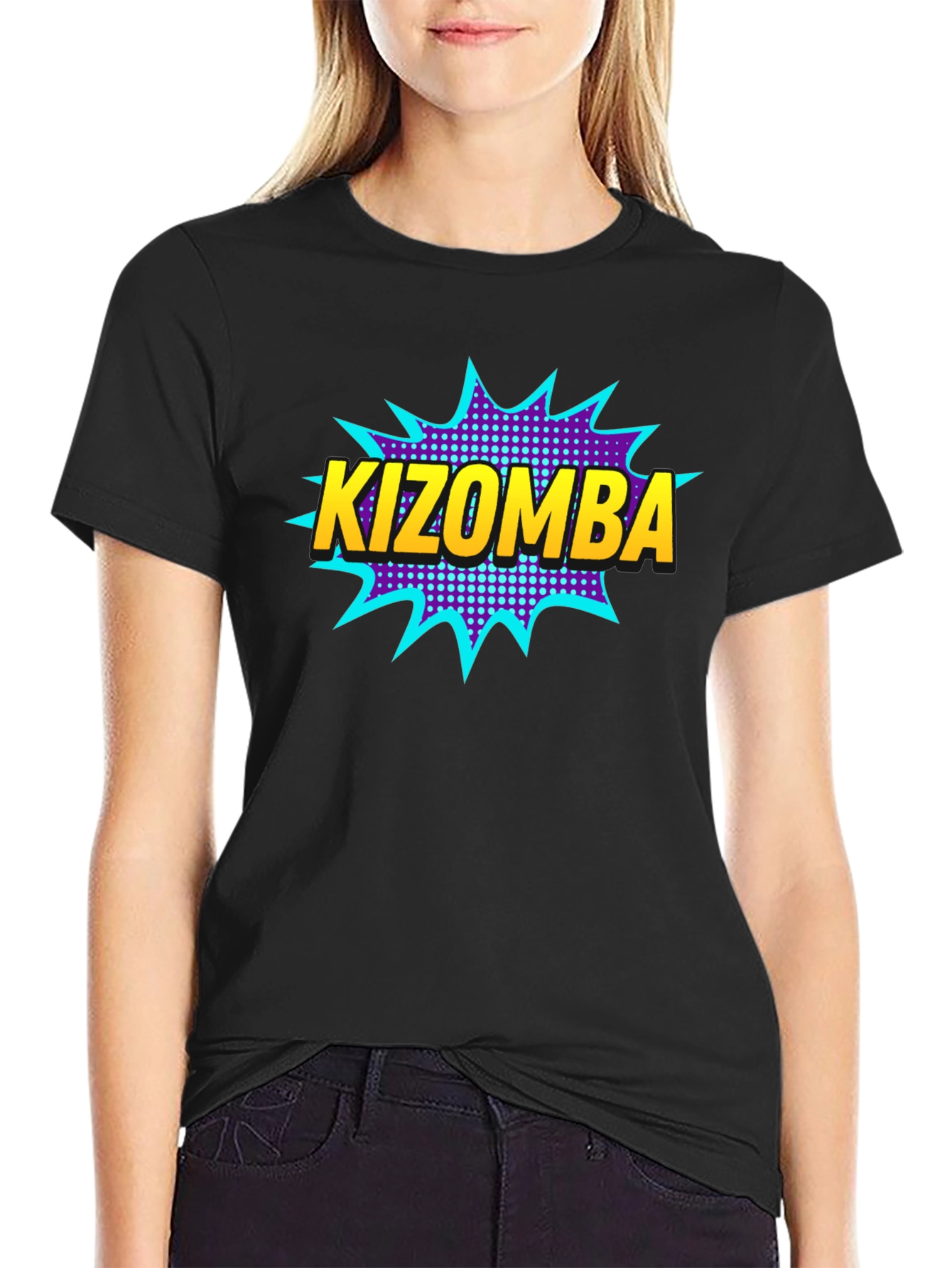 Kizomba Comic Style Graphic T-Shirt