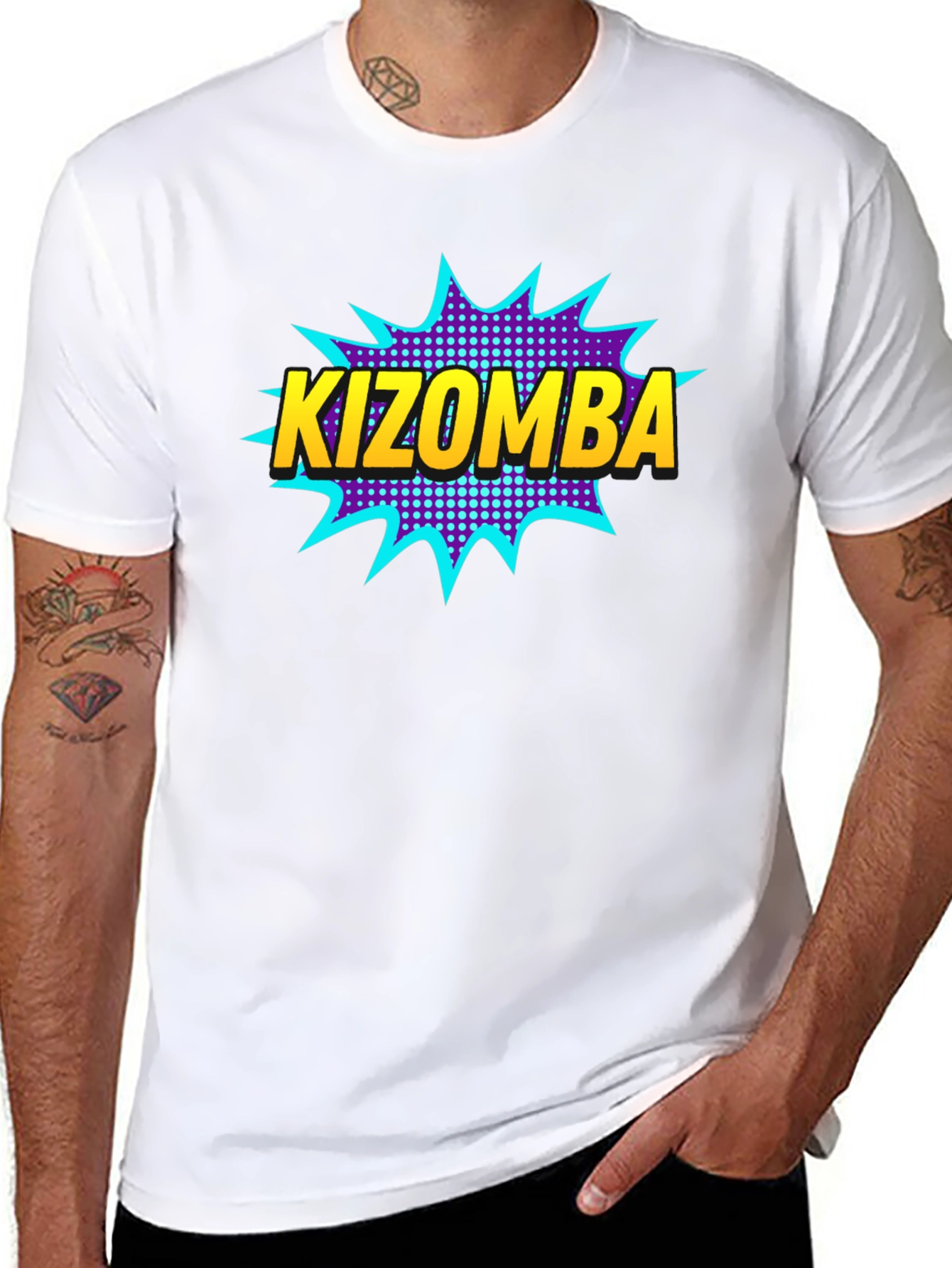 Kizomba Comic Style Graphic T-Shirt