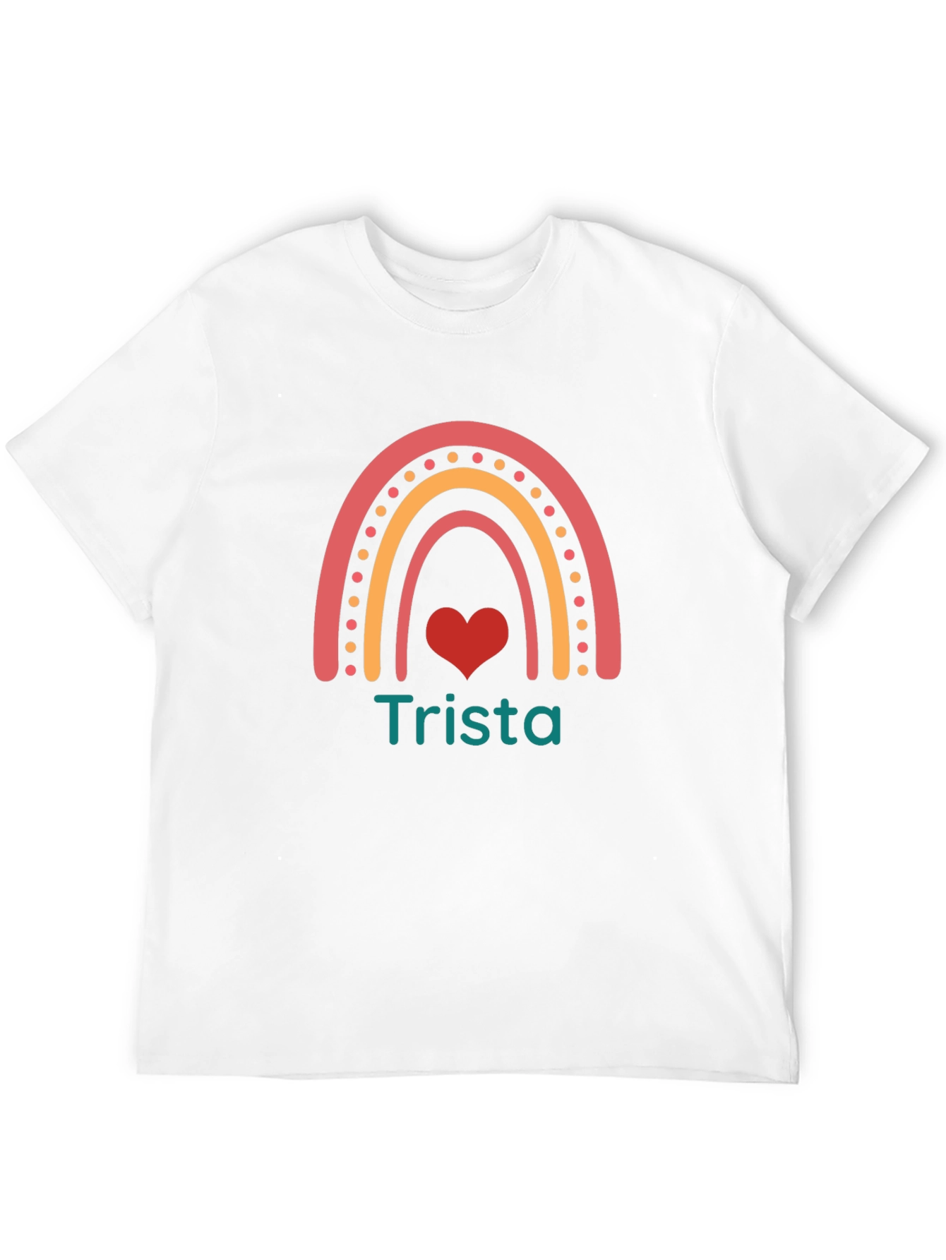 Trista Rainbow Heart Graphic Tee