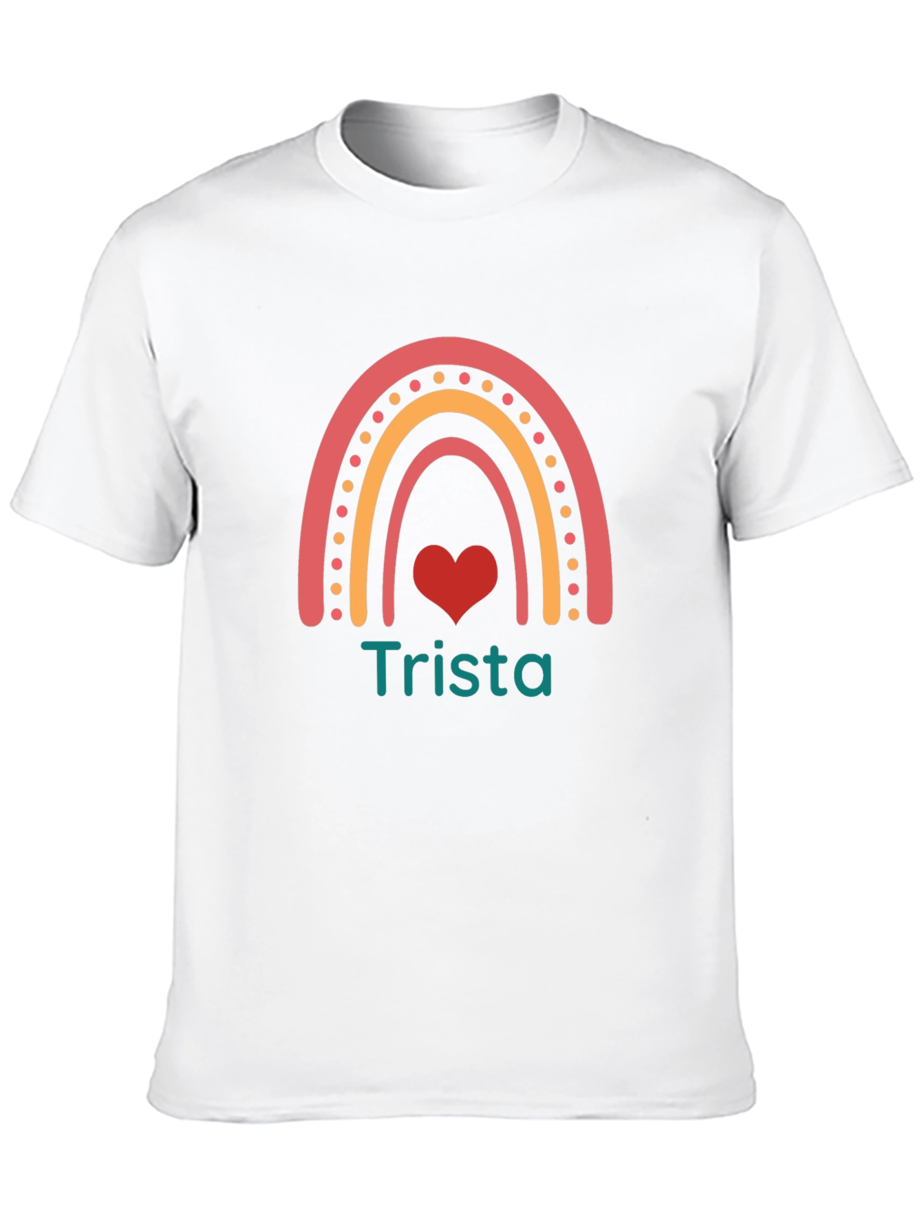 Trista Rainbow Heart Graphic Tee