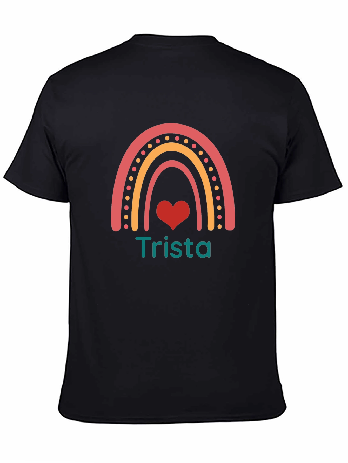 Trista Rainbow Heart Graphic Tee