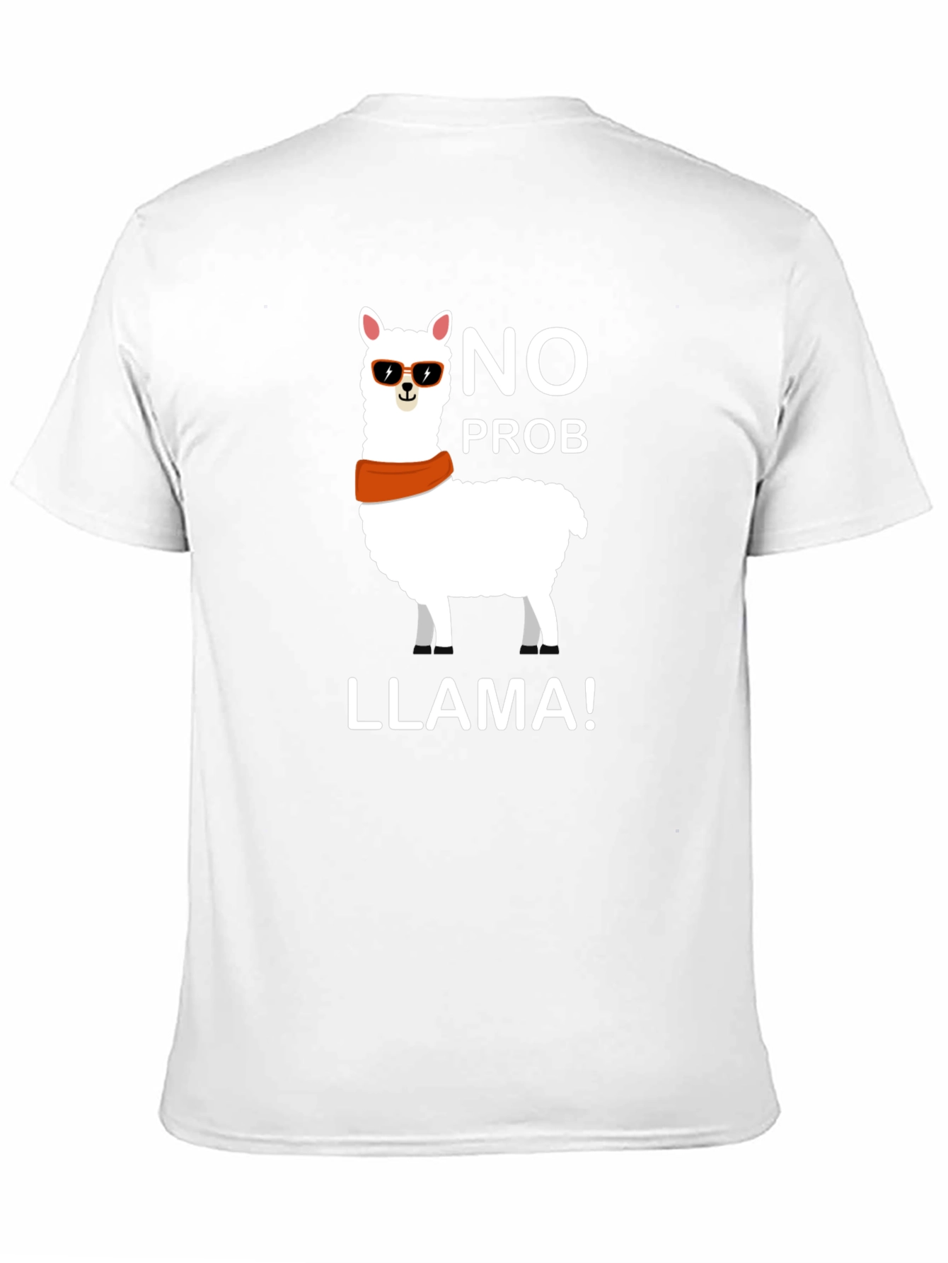 No Prob Llama Black T-Shirt Funny Graphic Tee