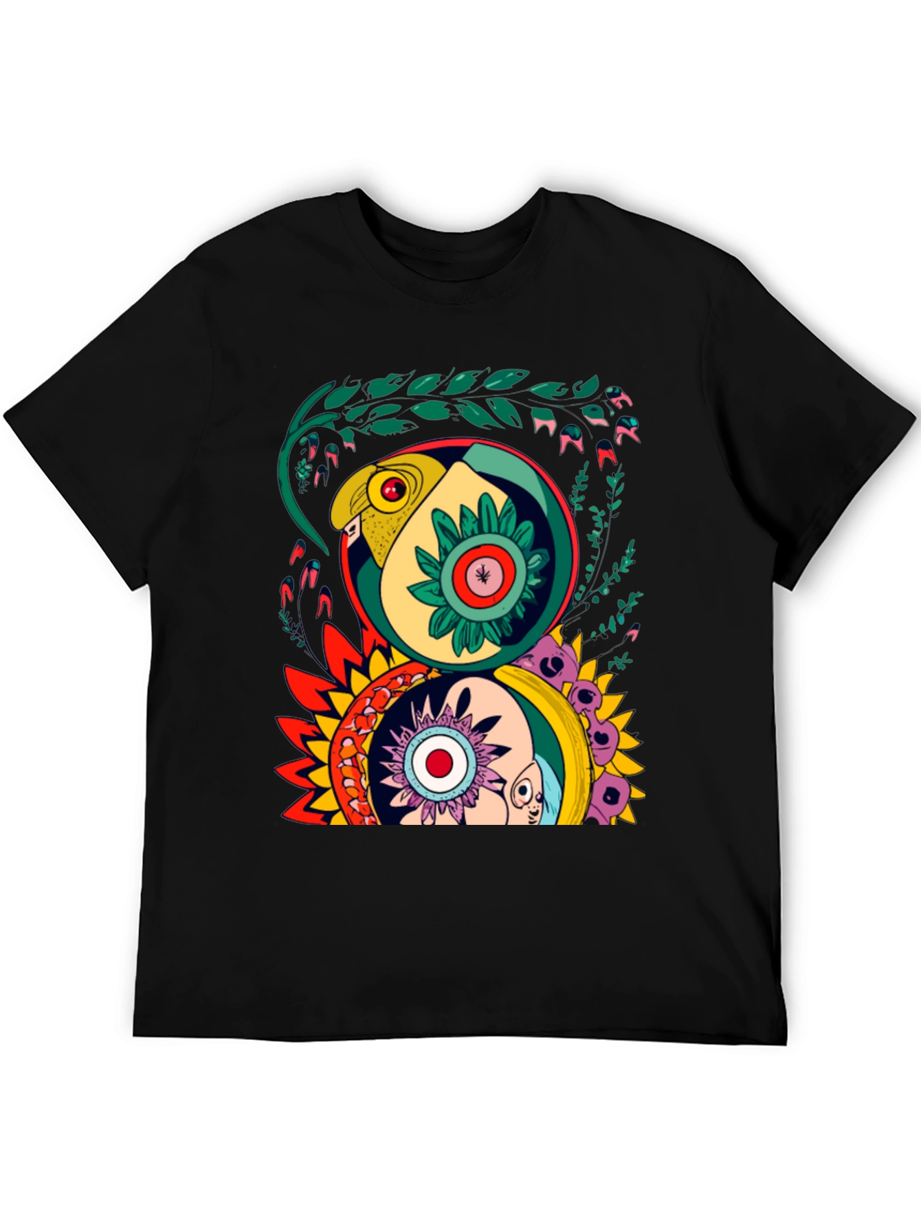 Abstract Graphic Print Tee