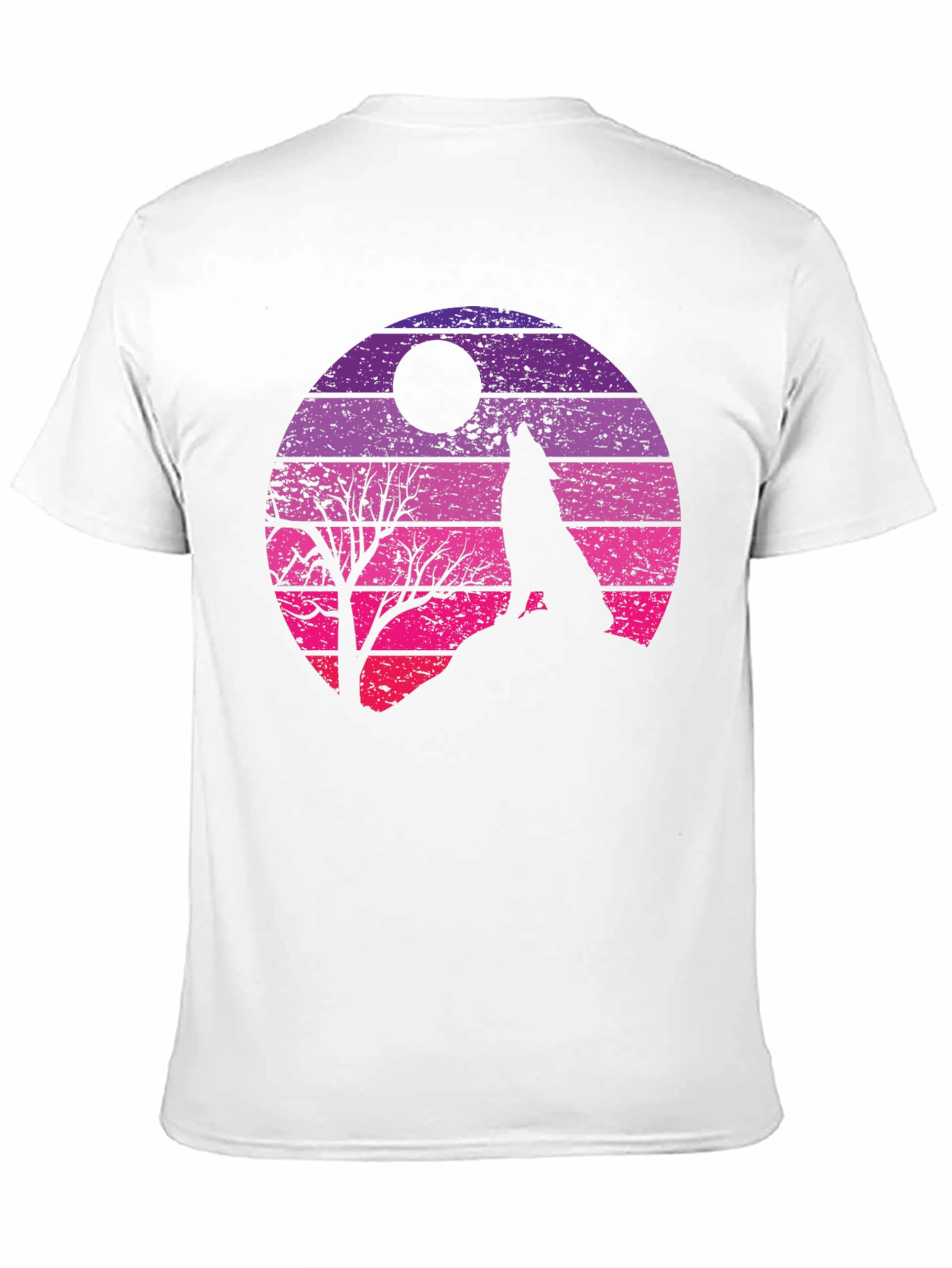 Retro Wolf Moon Graphic Tee