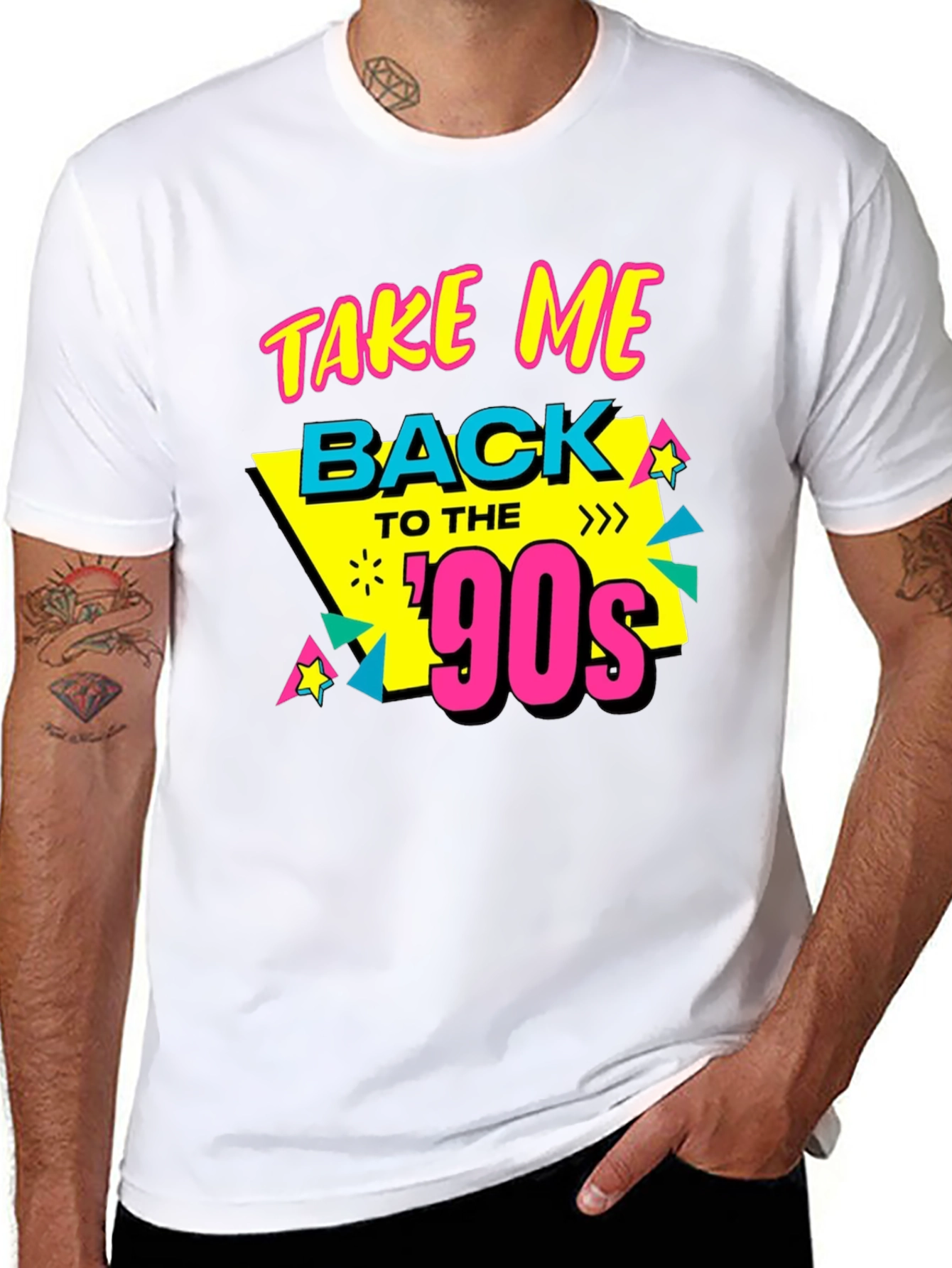 Take Me Back to the 90s Black Graphic T-Shirt