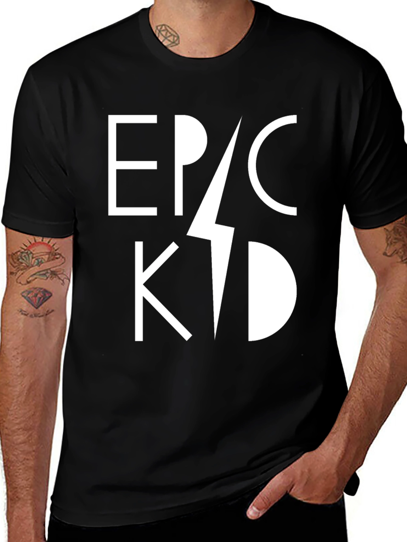 Epic Kid Graphic Tee - Black Cotton Blend