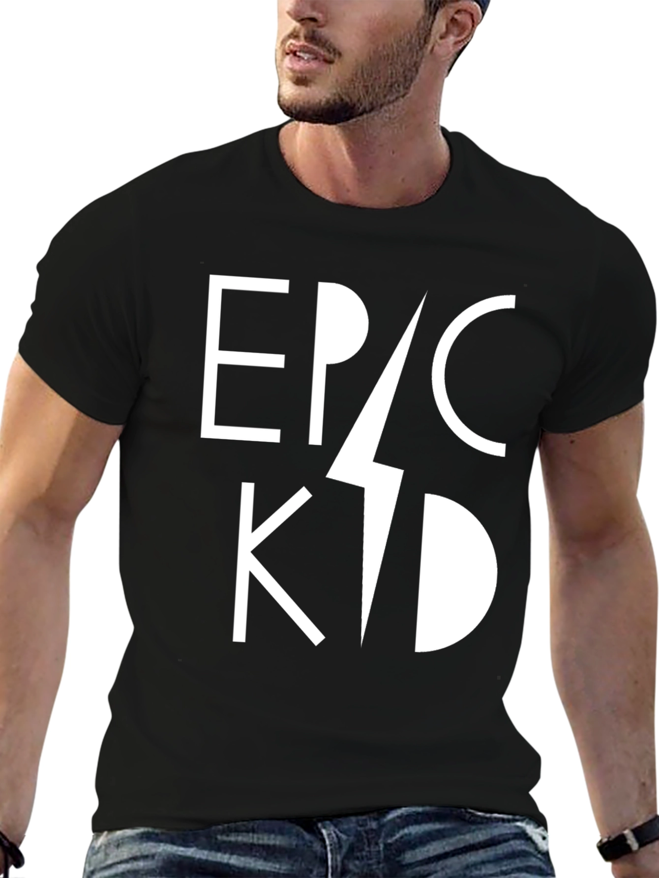 Epic Kid Graphic Tee - Black Cotton Blend