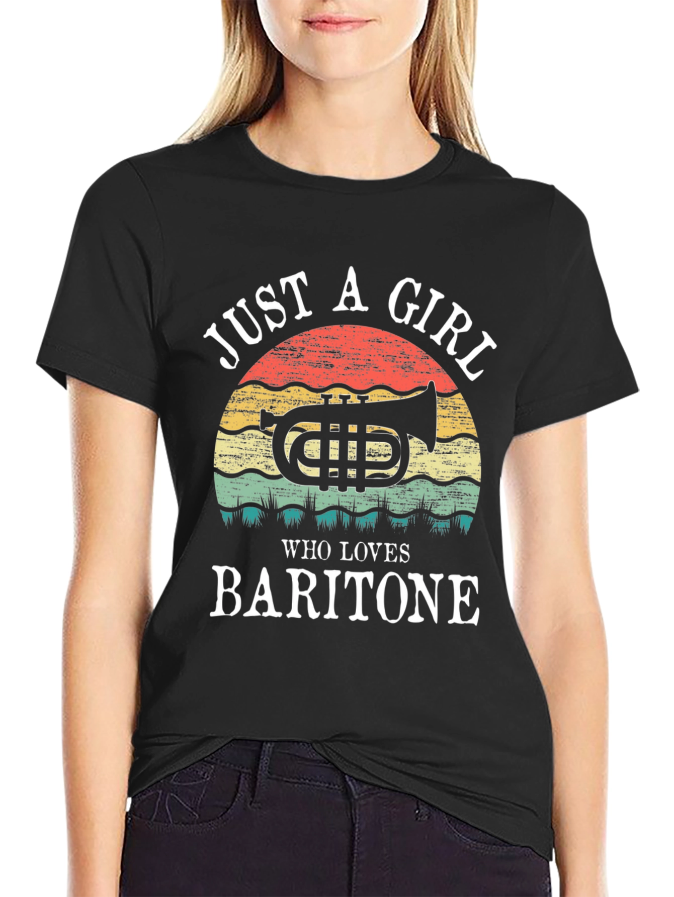 Just a Girl Who Loves Baritone T-Shirt
