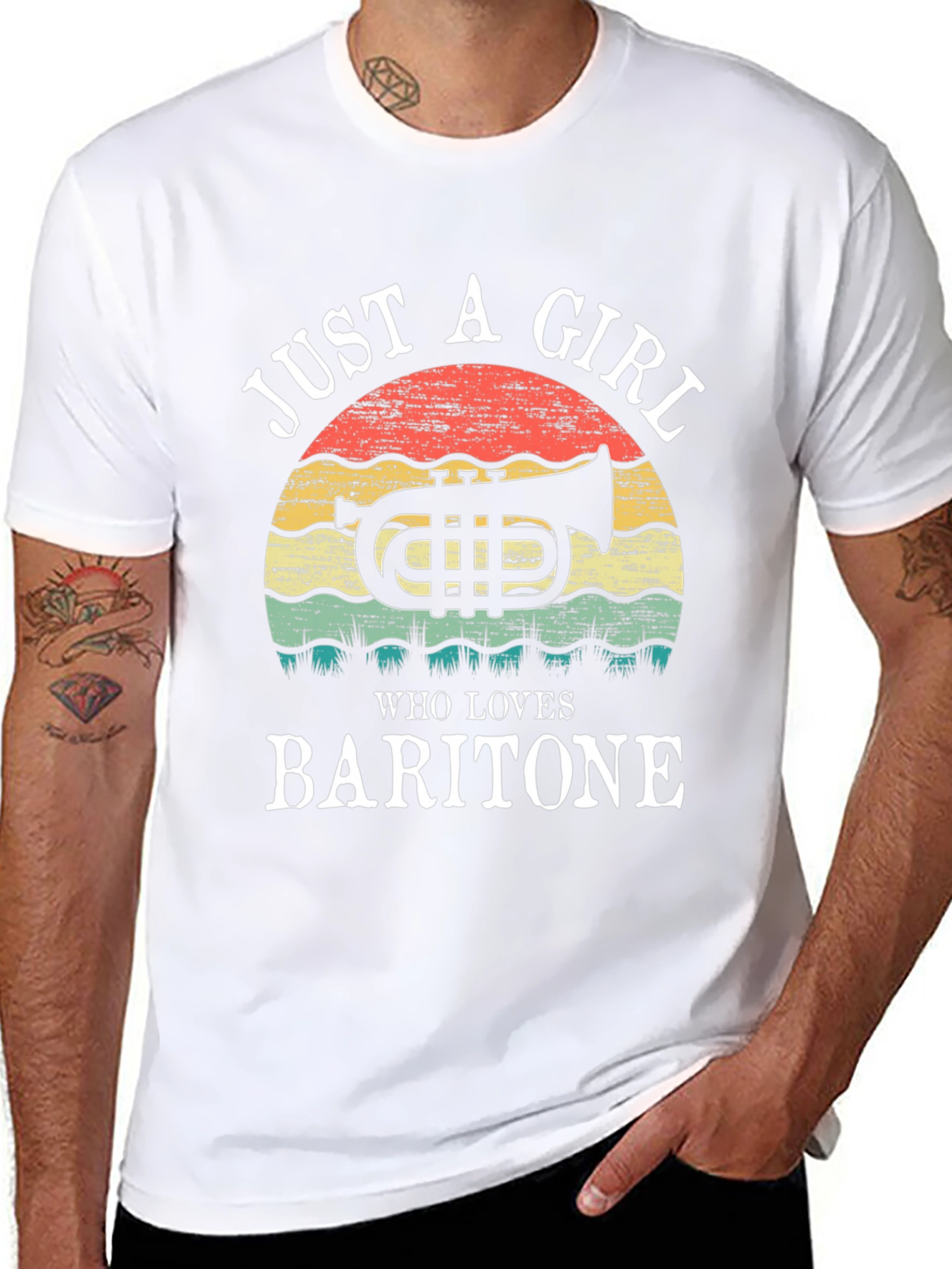 Just a Girl Who Loves Baritone T-Shirt