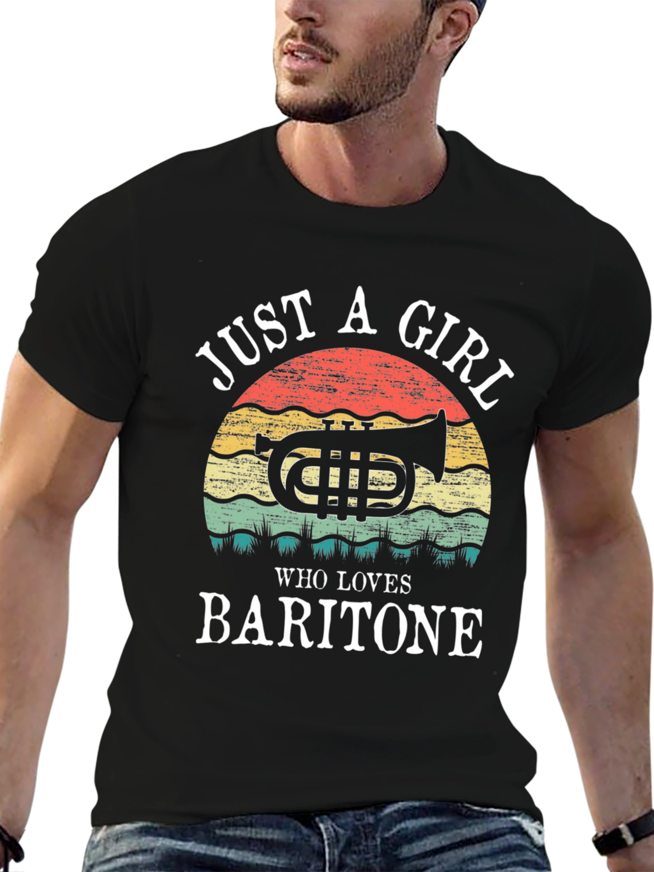 Just a Girl Who Loves Baritone T-Shirt