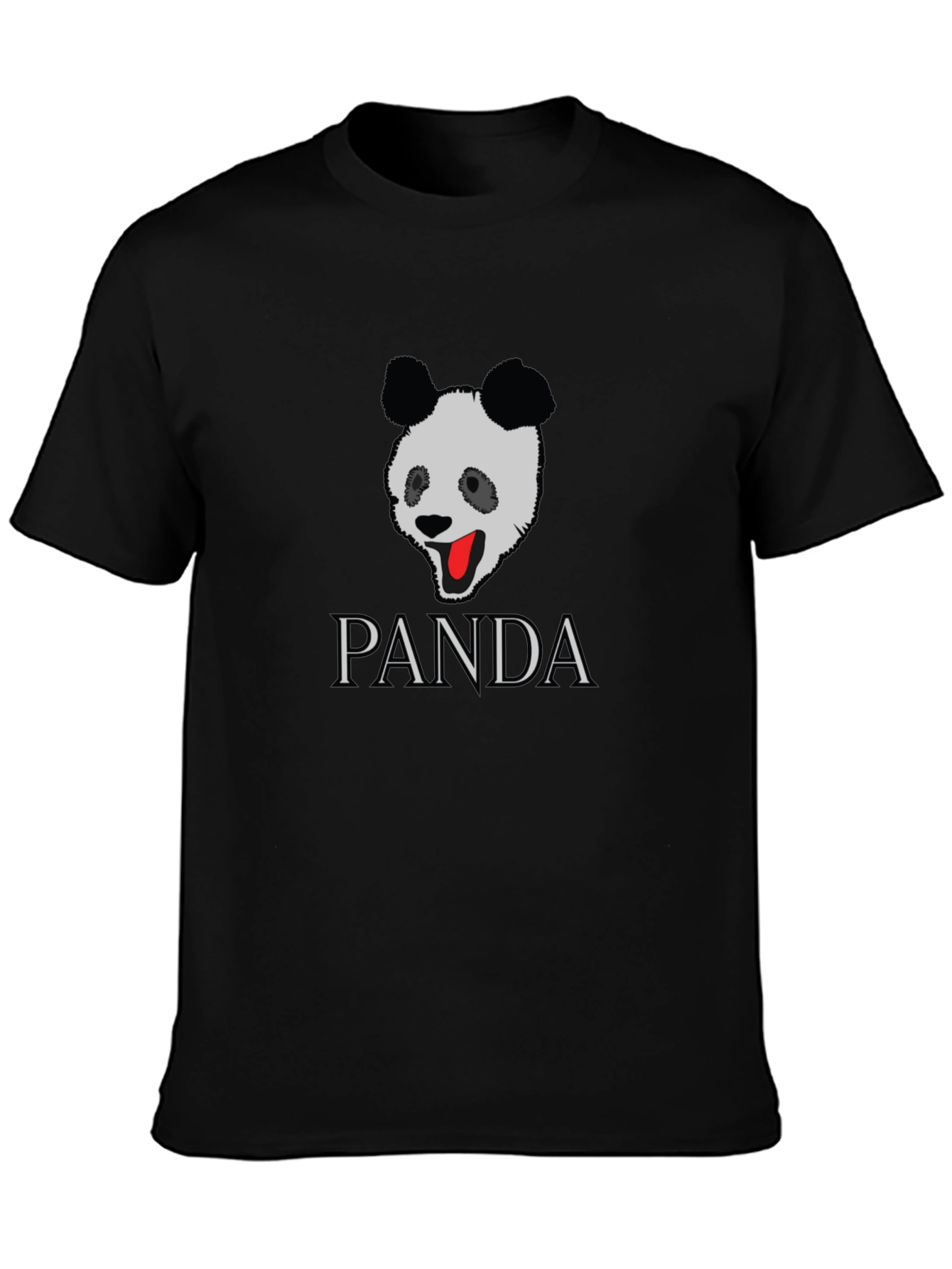 PANDA Graphic Tee - Stylish Black T-Shirt