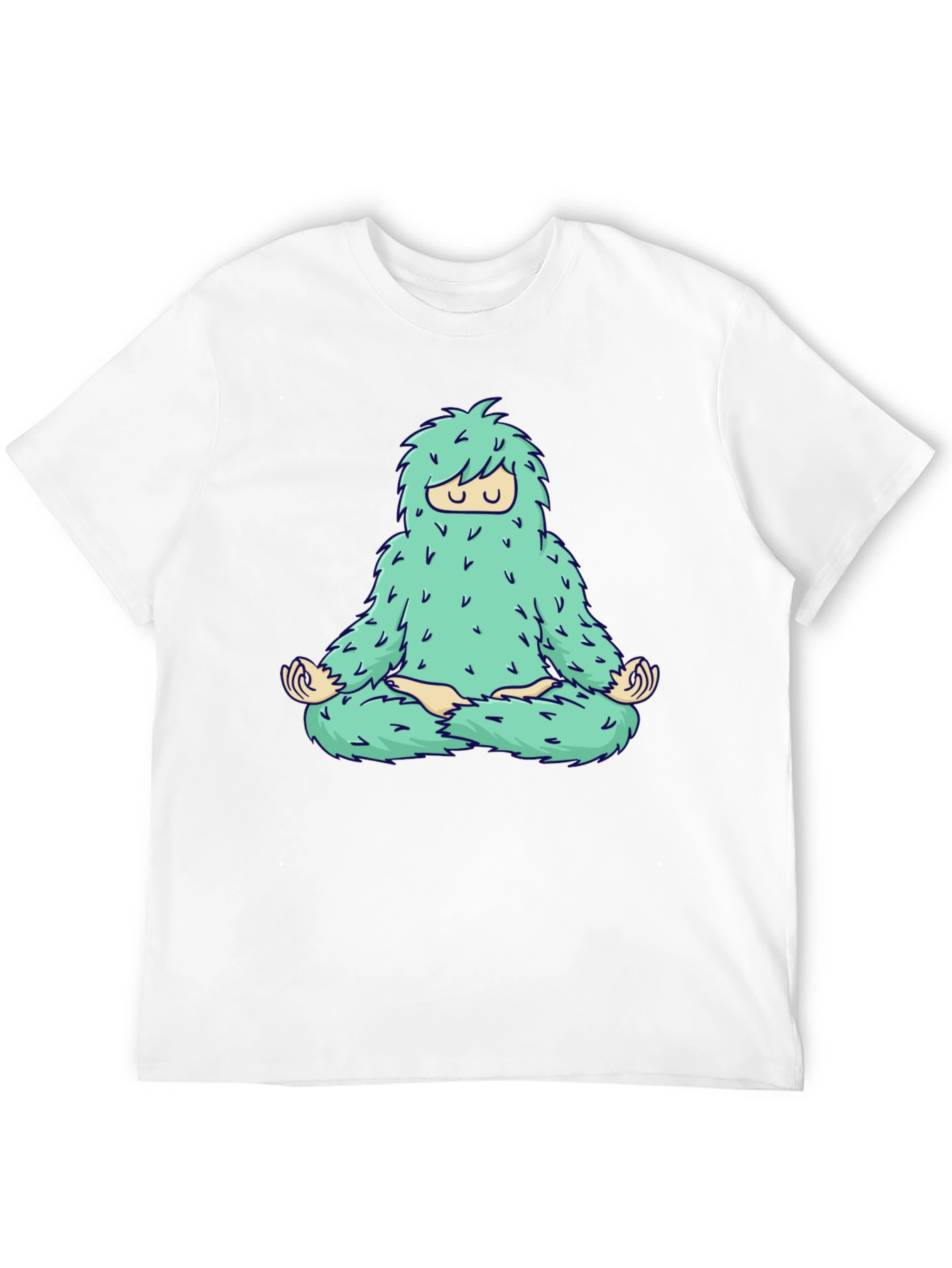 Zen Yeti Graphic Tee - Meditating Sasquatch Shirt