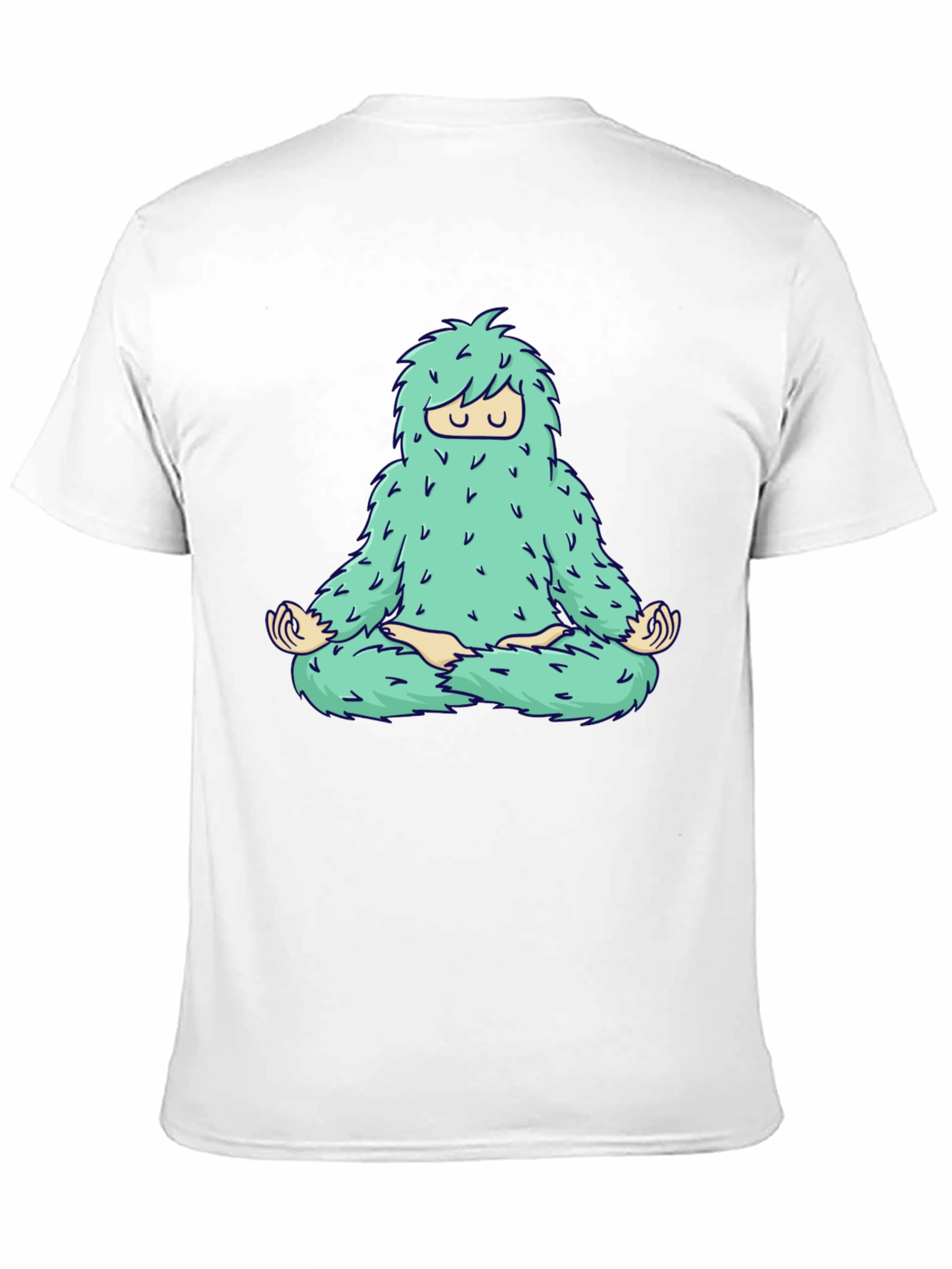 Zen Yeti Graphic Tee - Meditating Sasquatch Shirt