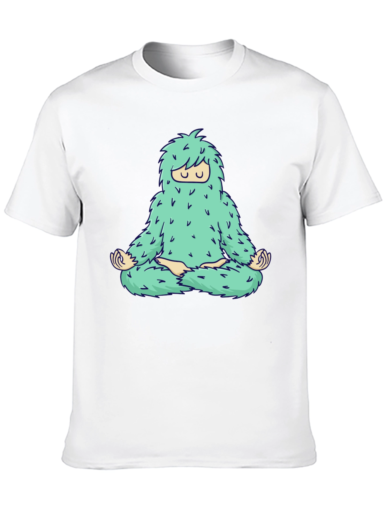 Zen Yeti Graphic Tee - Meditating Sasquatch Shirt