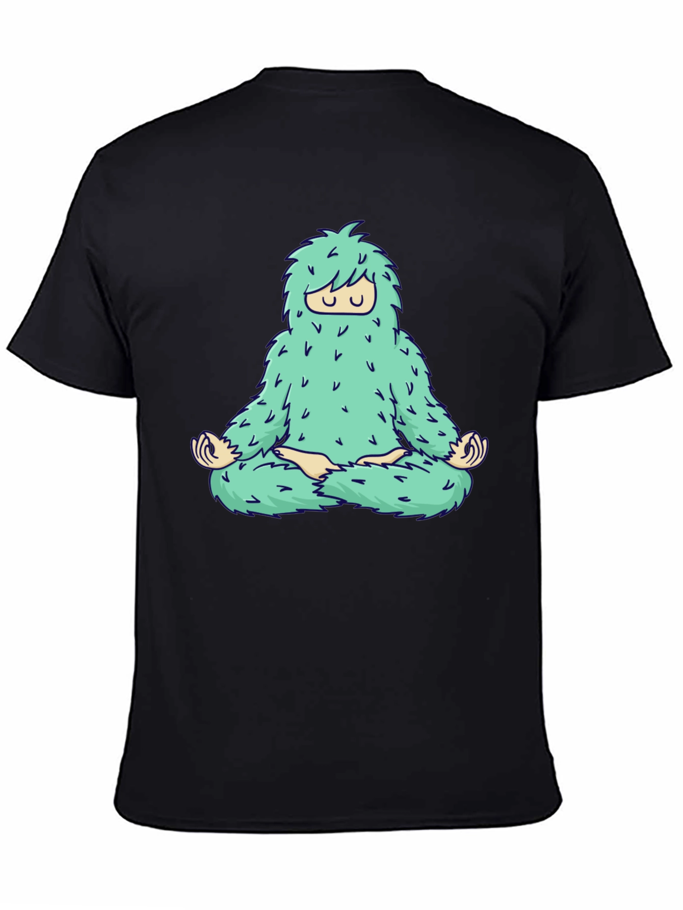 Zen Yeti Graphic Tee - Meditating Sasquatch Shirt