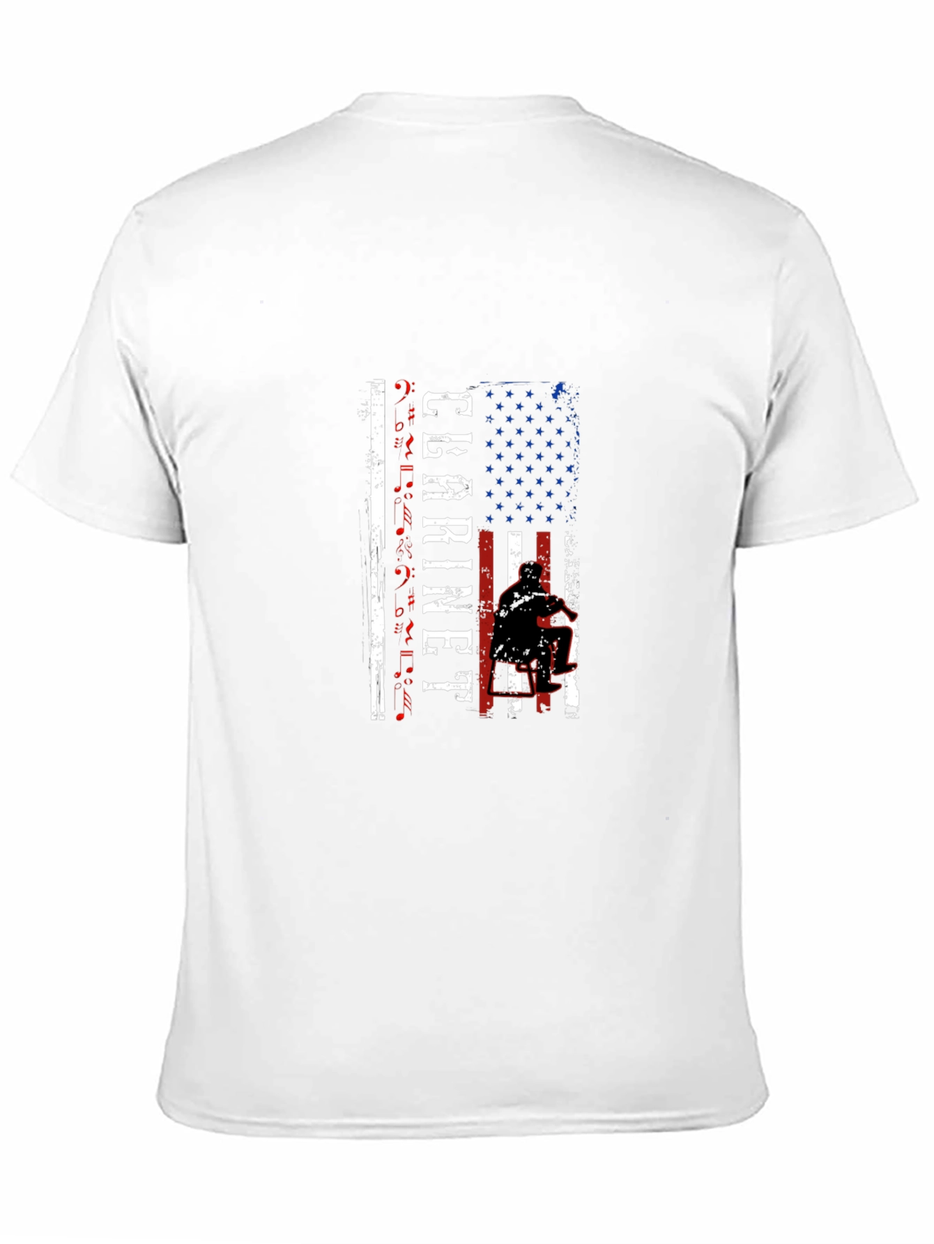 Clarinet Player American Flag T-Shirt